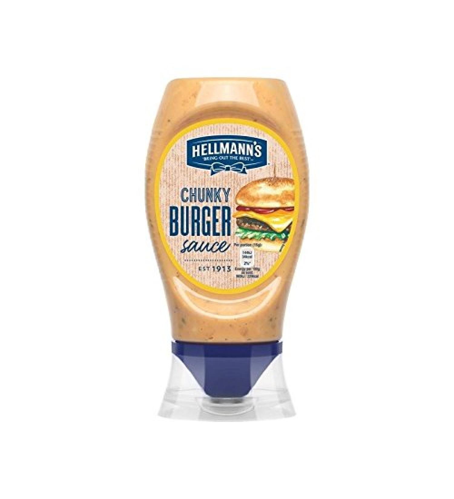 Hellmann's Chunky Sauce Burger 250Ml Hellmann - Paquet de 6