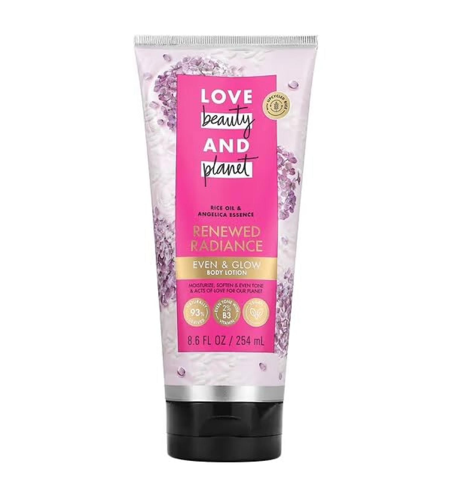 Love Beauty And Planet Even & Glow Body Lotion - Renewed Radiance with Rice Oil & Angelica Essence - 8.6 fl oz - Nourishing Skin Care for All Skin Types - International Shipping Available - Buy Online on GoSupps.com