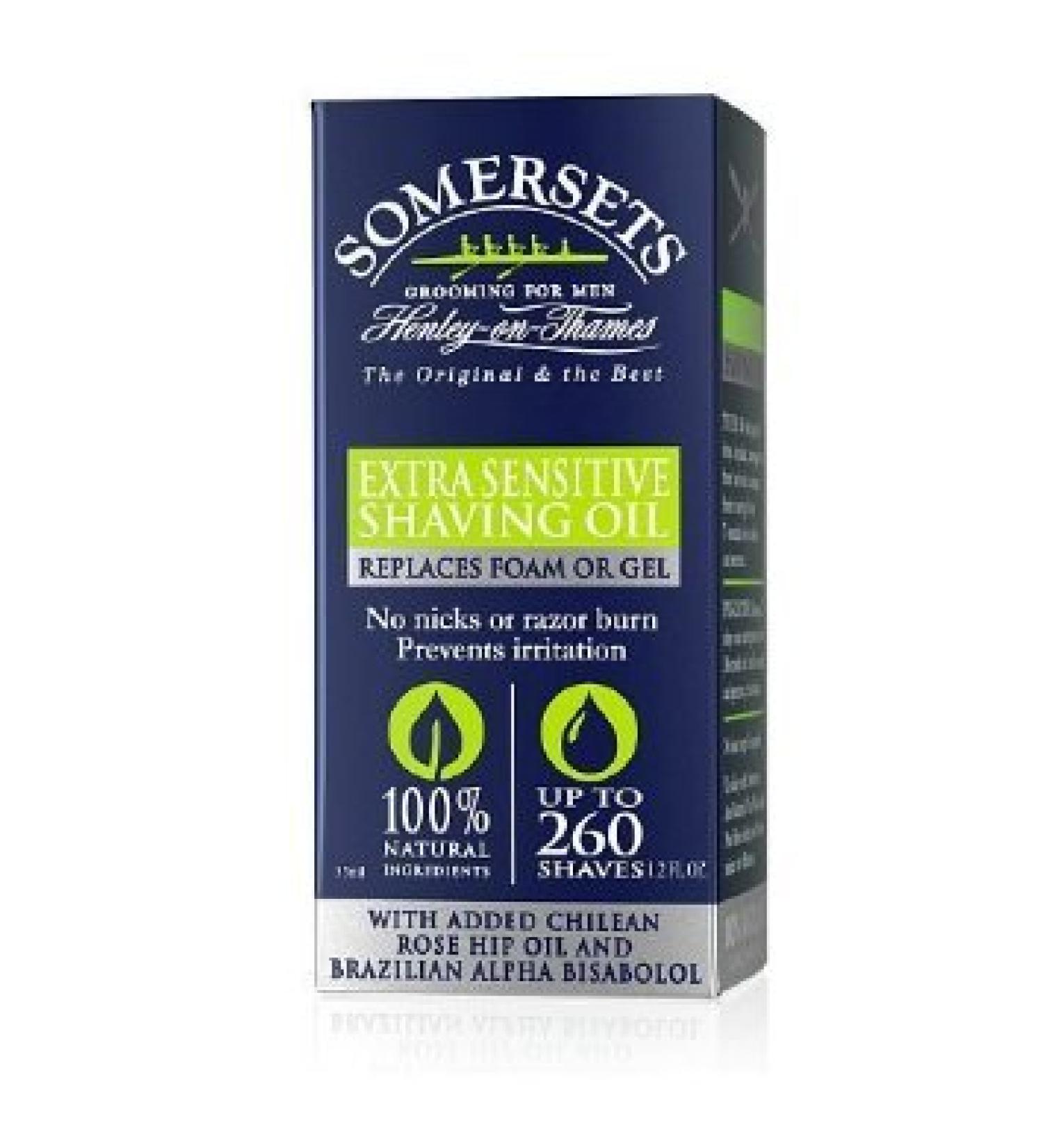 Somersets Extra Sensitive Shave Oil Maximum Glide 1.2 Oz by Somersets