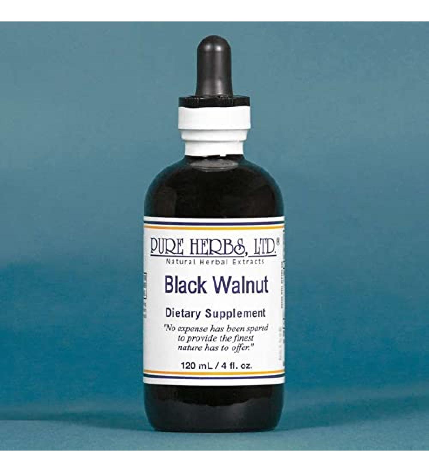 Buy Pure Herbs Black Walnut Hulls 4 oz - Premium Quality Herbal Supplement for Natural Health | International Shipping Available - Buy Online on GoSupps.com