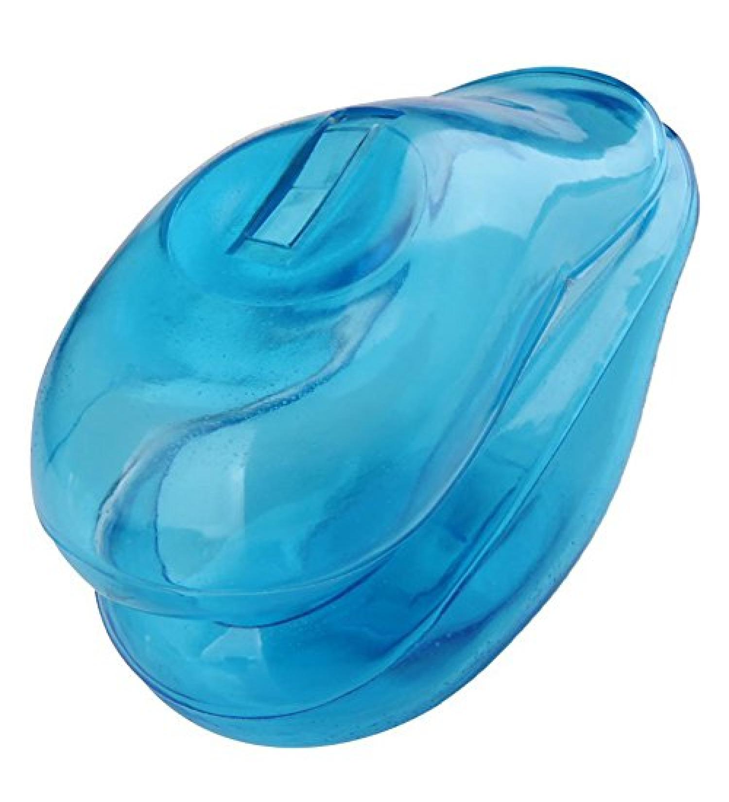 2PCS Bleu transparent Silicone Couverture des Oreilles pour la Teinture pour cheveux Bouclier Proteger contre la Couleur dans - Buy Online on GoSupps.com