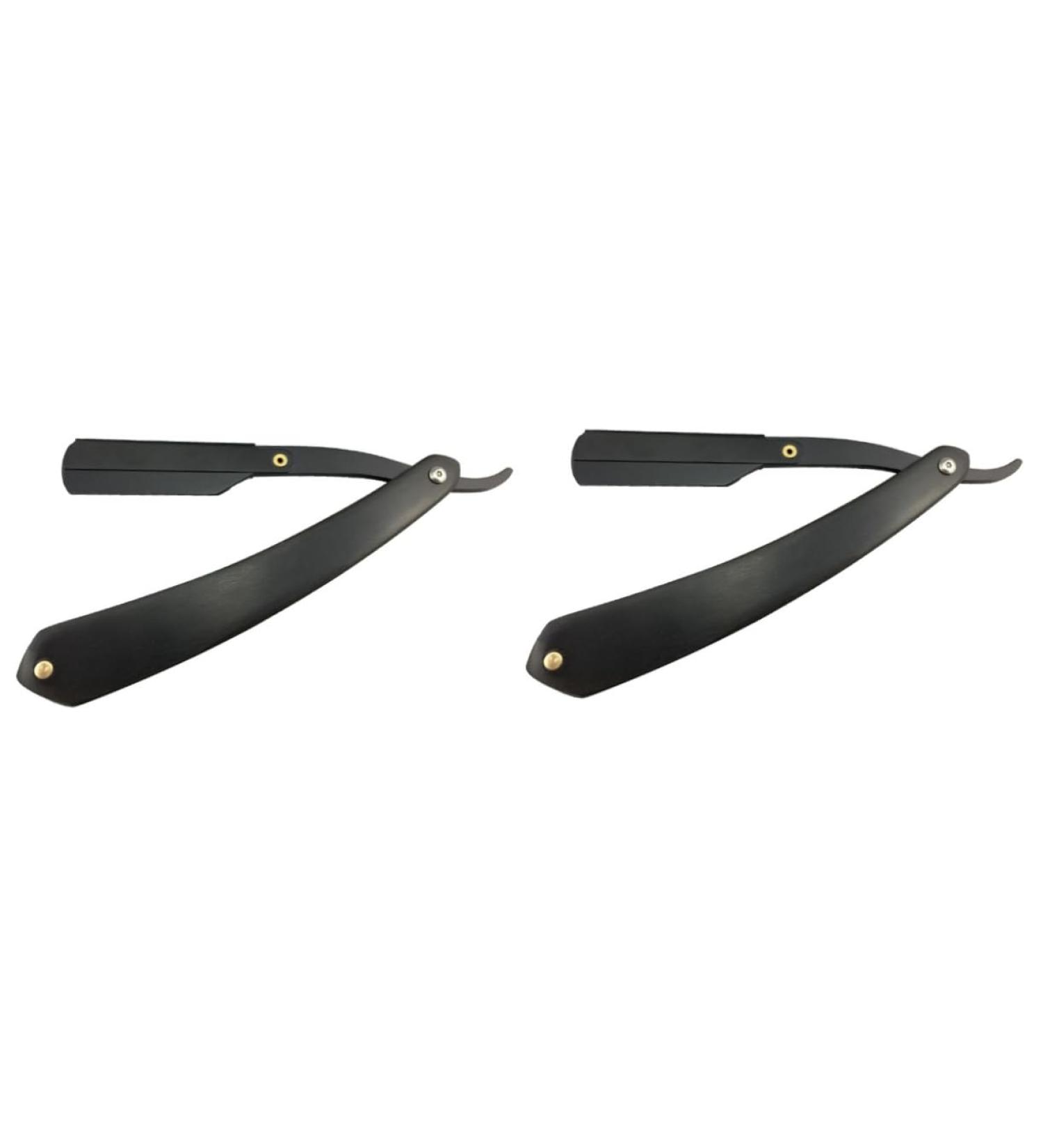 Beaupretty Men's Razor - Safe 2-Stick Barber Steel Razor with Wooden Handle | Premium Bamboo Shaver for Men - Buy Online on GoSupps.com