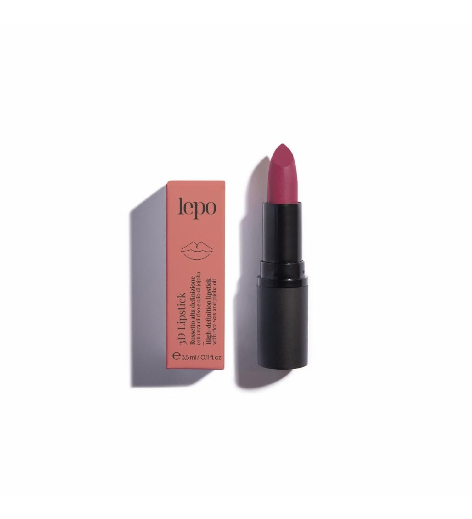  LEPO LEPO | 3D Lipstick high-definition lipstick no. 108 mulberry with rice wax and jojoba oil intense color and perfect hydration for lips with a three-dimensional appearance - Buy Online on GoSupps.com