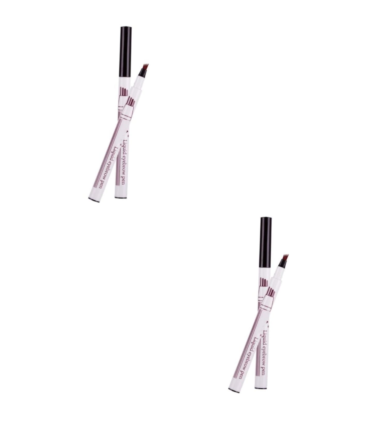 Angoily 2pcs Eyebrow Pen Women Eyebrow Pencil Liquid Eyebrow Pen Water Proof Eyebrow Powder Miss 1 count (Pack of 1) As Shownx2pcs - Buy Online on GoSupps.com