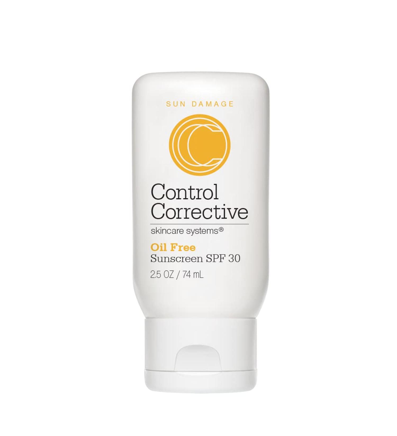 CONTROL CORRECTIVE Oil-Free Sunscreen SPF 30 - 2.5 Oz | Non-Comedogenic & Lightweight | All Skin Types | Fragrance-Free & Won't Clog Pores - Buy Online on GoSupps.com