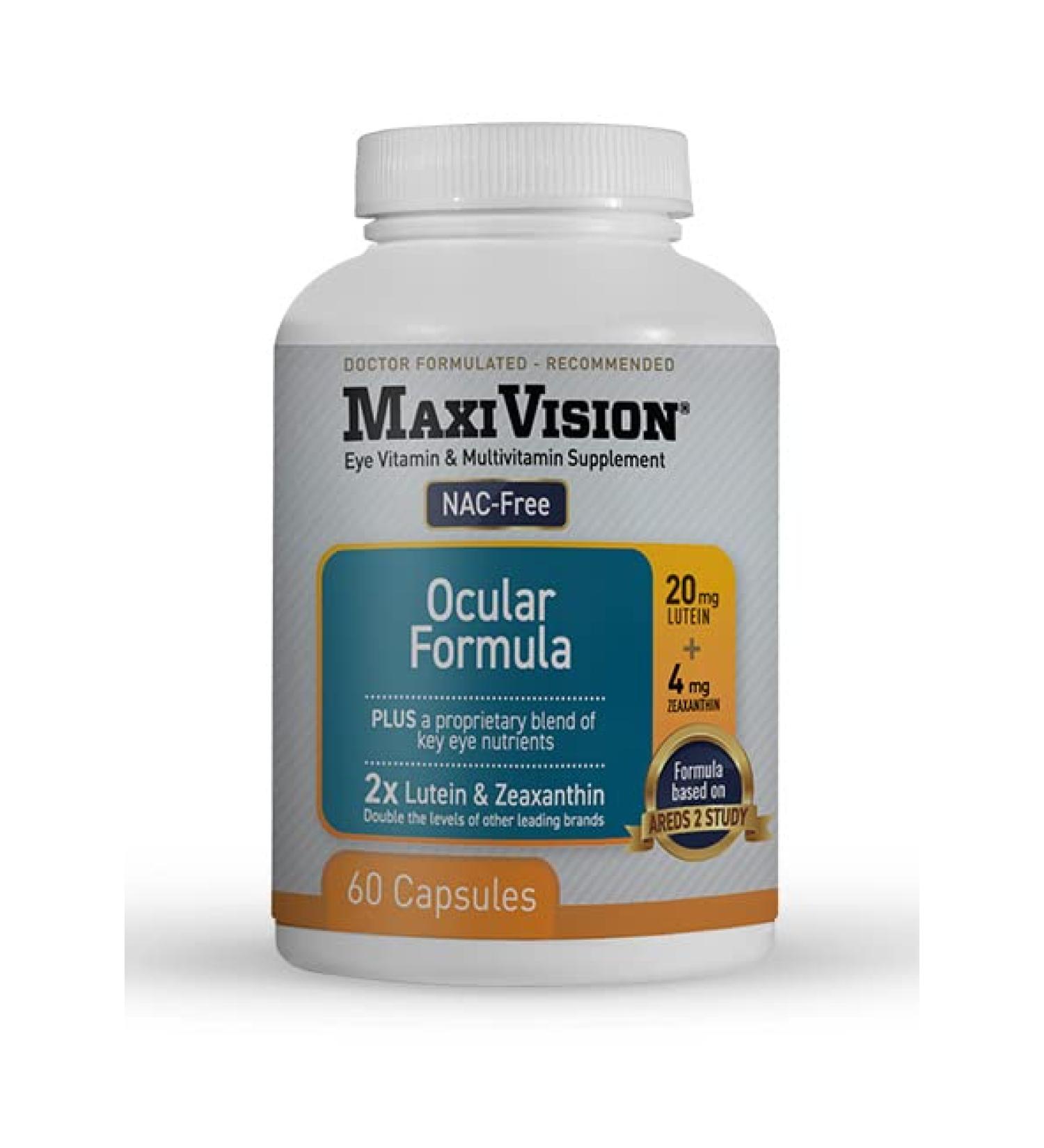 MedOp MaxiVision Ocular Formula - 60 Capsules (2 Bottles) - Buy Online on GoSupps.com