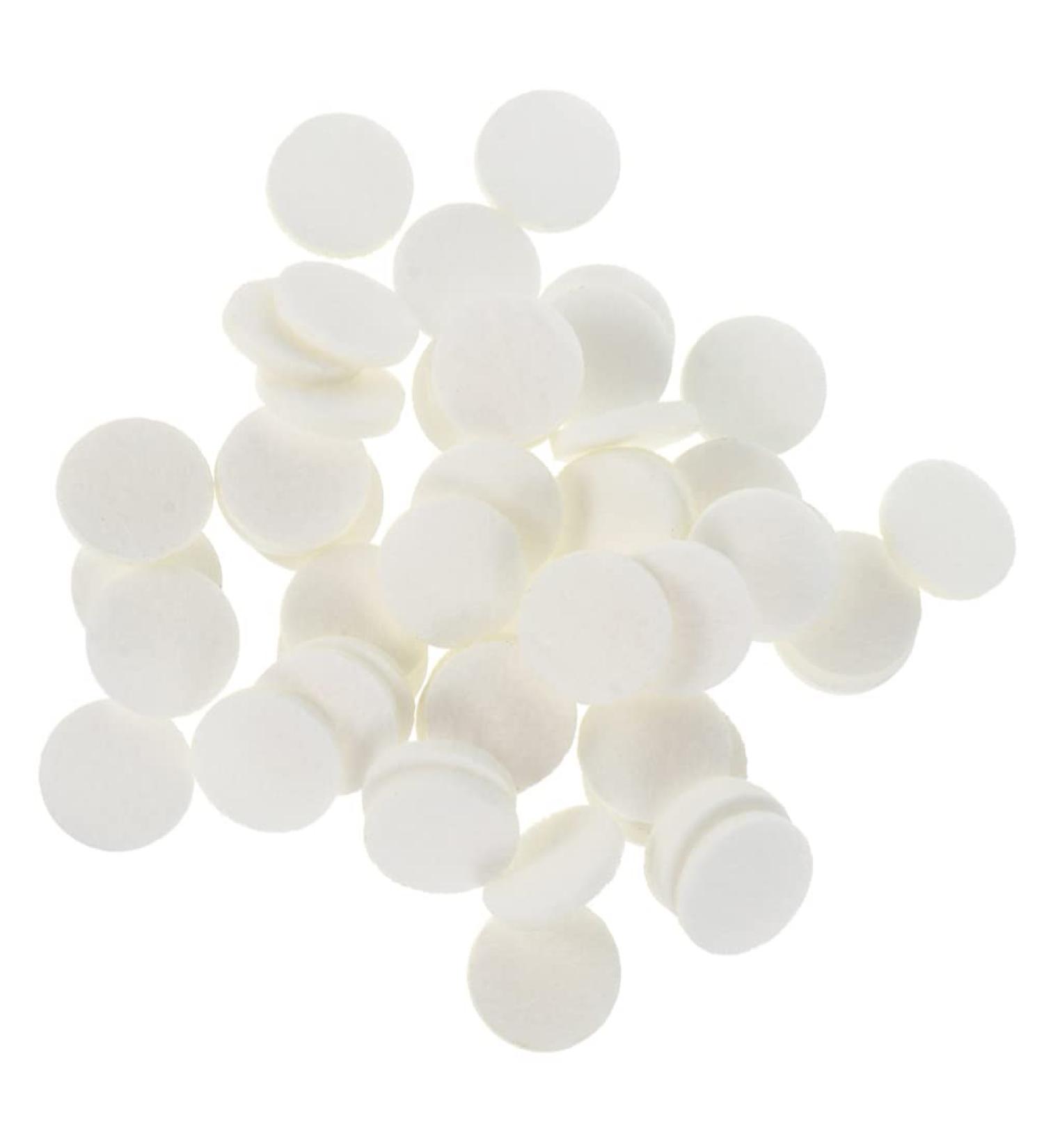 Healeved 50pcs Round Aroma Pads Essential Oil Diffuser Locket Necklace Refill Pads Pendant Perfume Oil Jewelry Oil Pads Humidifier Accessories for Car Room Office White 30mm - Buy Online on GoSupps.com