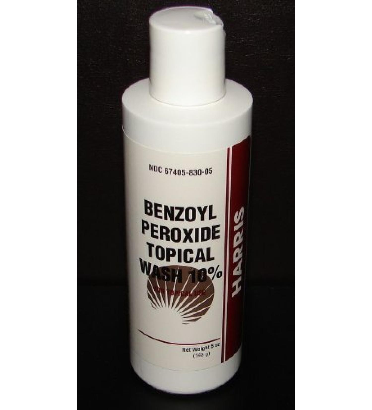 Harris Pharmaceuticals Benzoyl Peroxide 10% Acne Wash 5oz 5 Ounce (Pack of 1)