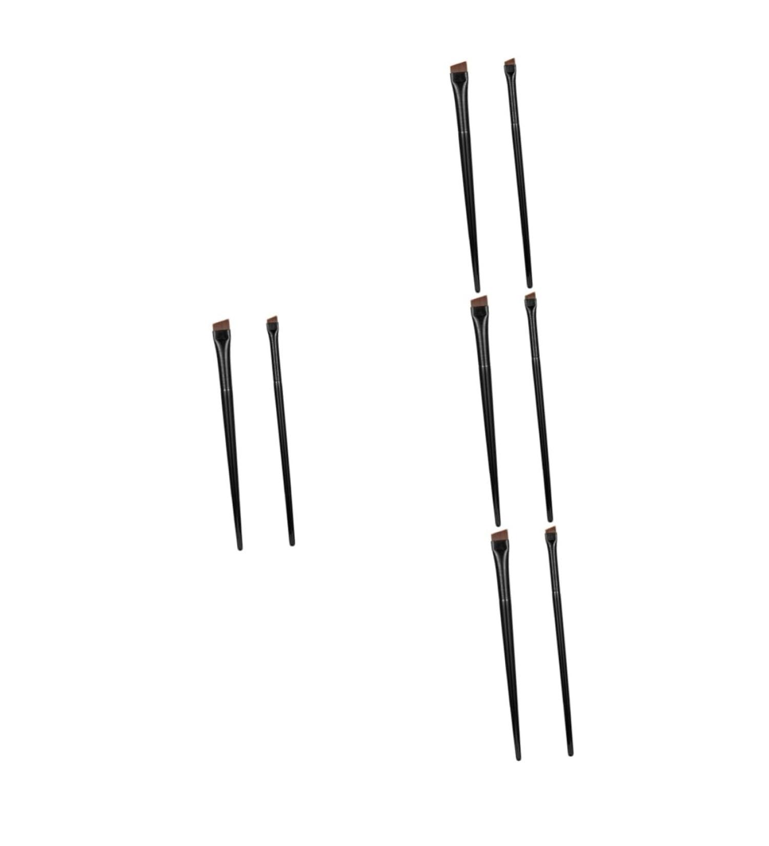 Baluue 12 Sets Eyeliner Brush Makeup Brush Multipurpose Eyebrow Brush Eyebrow Brush Spoolie Wood Black - Buy Online on GoSupps.com