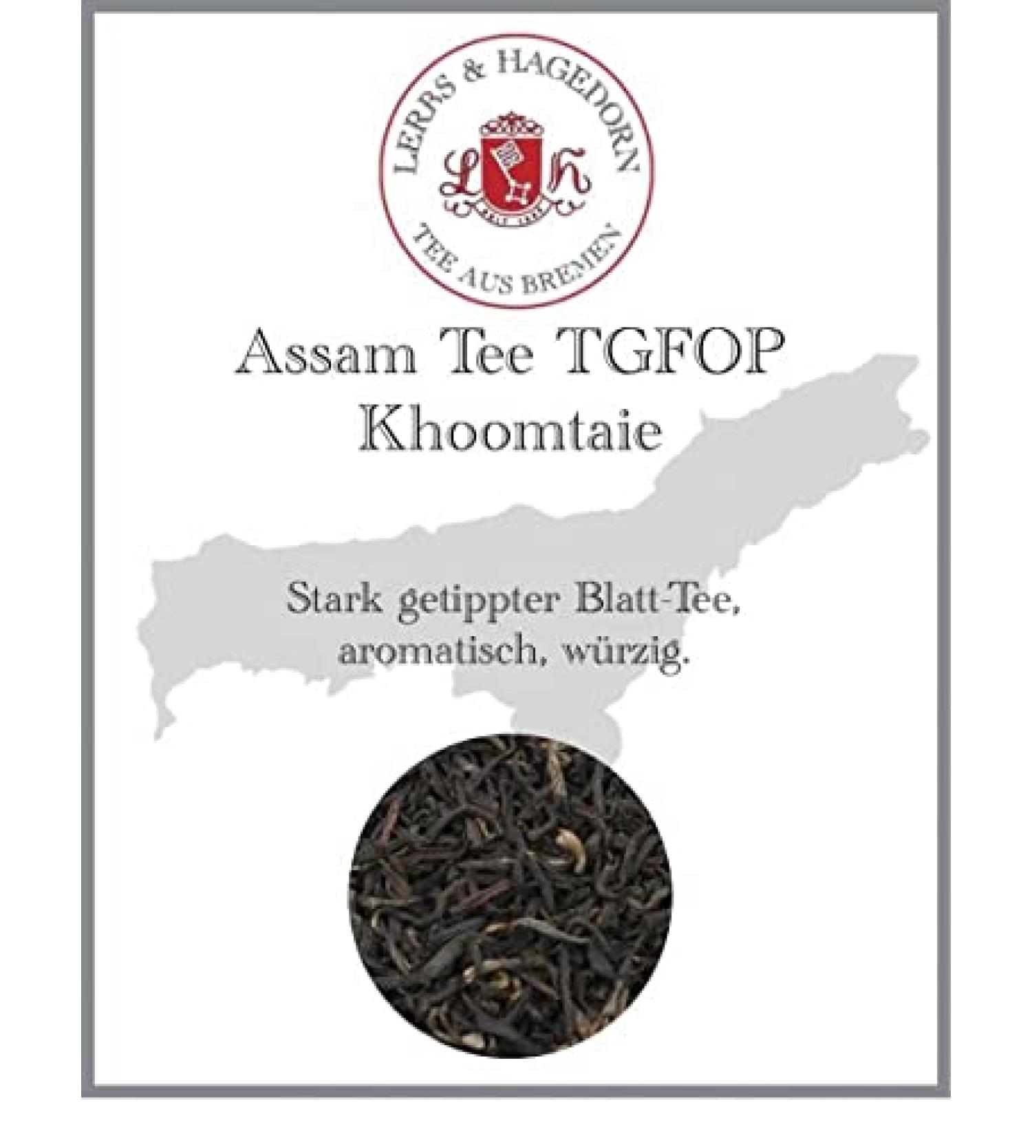  Lerbs & Hagedorn Assam Tee TGFOP Khoomtaie 250 g - Buy Online on GoSupps.com