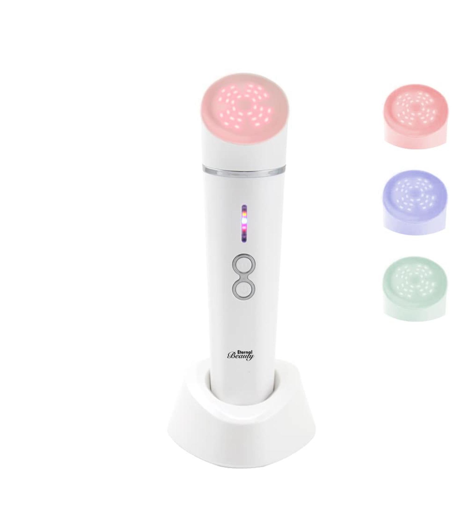Eternal Beauty 2.0 Red Blue Green Light Therapy Wand for Face - Firming and Tightening Device for Wrinkles - Buy Online on GoSupps.com