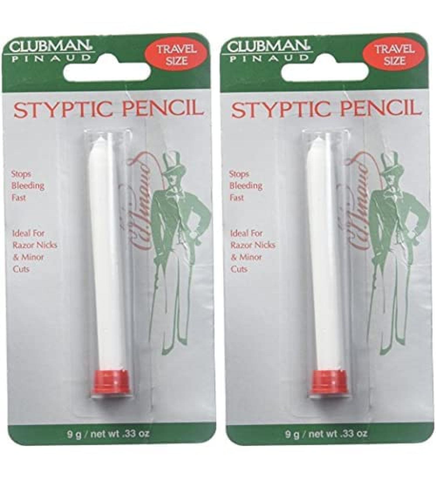 Clubman Pinaud Styptic Pencil 0.33 oz - Pack of 2 | Travel Size Blood Stopper - Buy Online on GoSupps.com