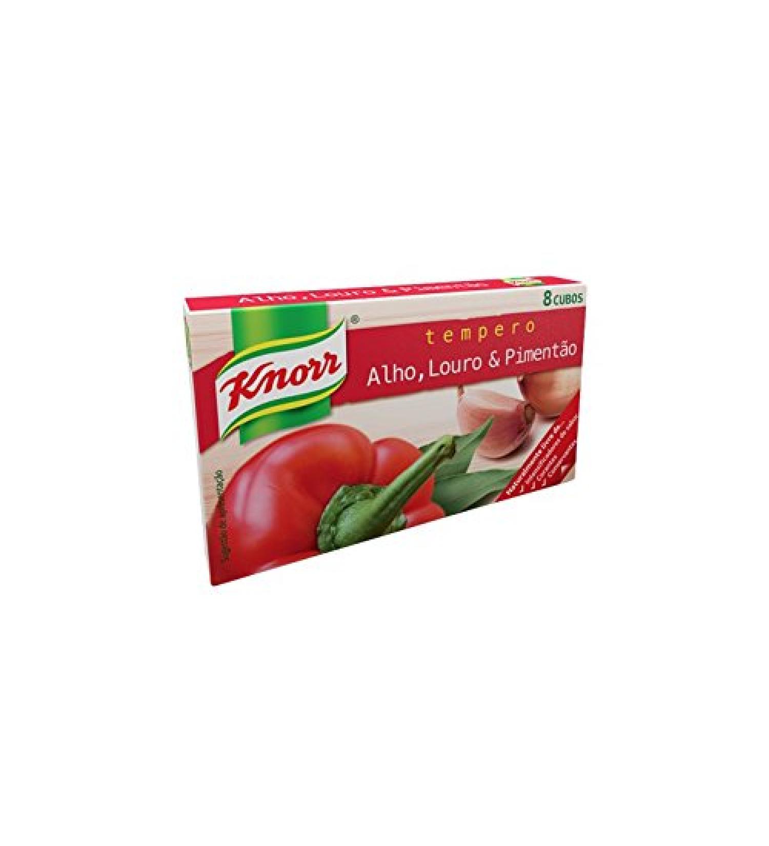 Knorr Garlic Bay Leaf & Pepper Bouillon Cubes 8-Pack 72g - Stock Cubes with Paprika Seasoning - Buy Online on GoSupps.com