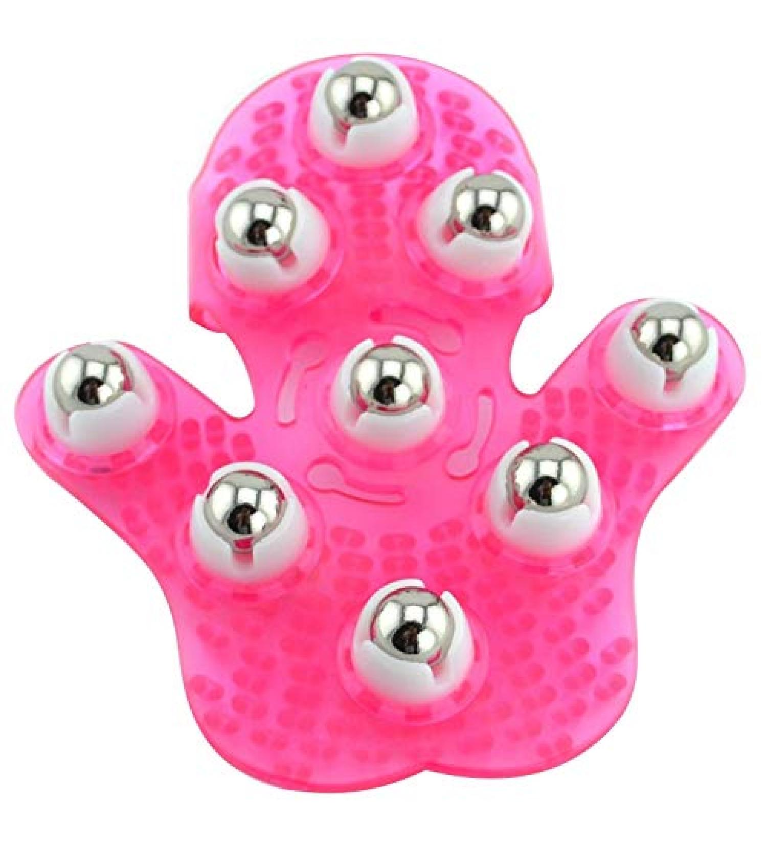 Buy Ziyuan Palm-Shaped Massage Shoe - 9 Rolling Metal Ball Body Massage Device for Beauty & Care (Pink) | International Shipping Available - Buy Online on GoSupps.com