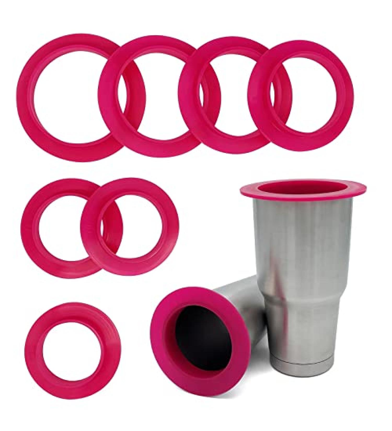 Tumbler Shields for Epoxy Rims - Silicone Insert Paint Spray Shield - 7 Sizes Purple | Tumbler Making Supplies - Buy Online on GoSupps.com