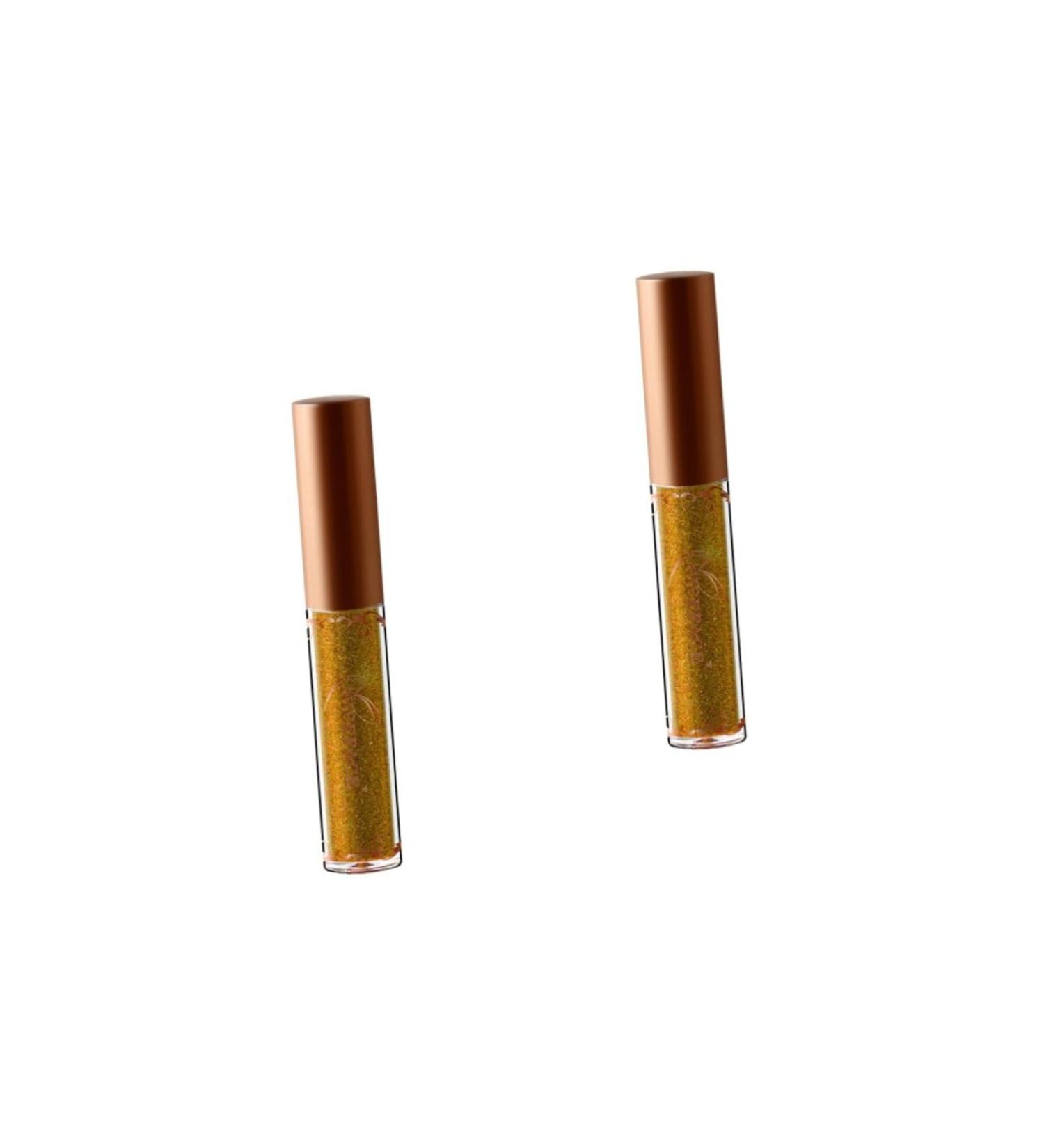 Angoily 2pcs Liquid Eyeliner Liquid Eyeshadow Glitter Women Shadow Cosmetic Eye Shadow Metal Miss Flash 1 count (Pack of 1) 03x2pcs - Buy Online on GoSupps.com