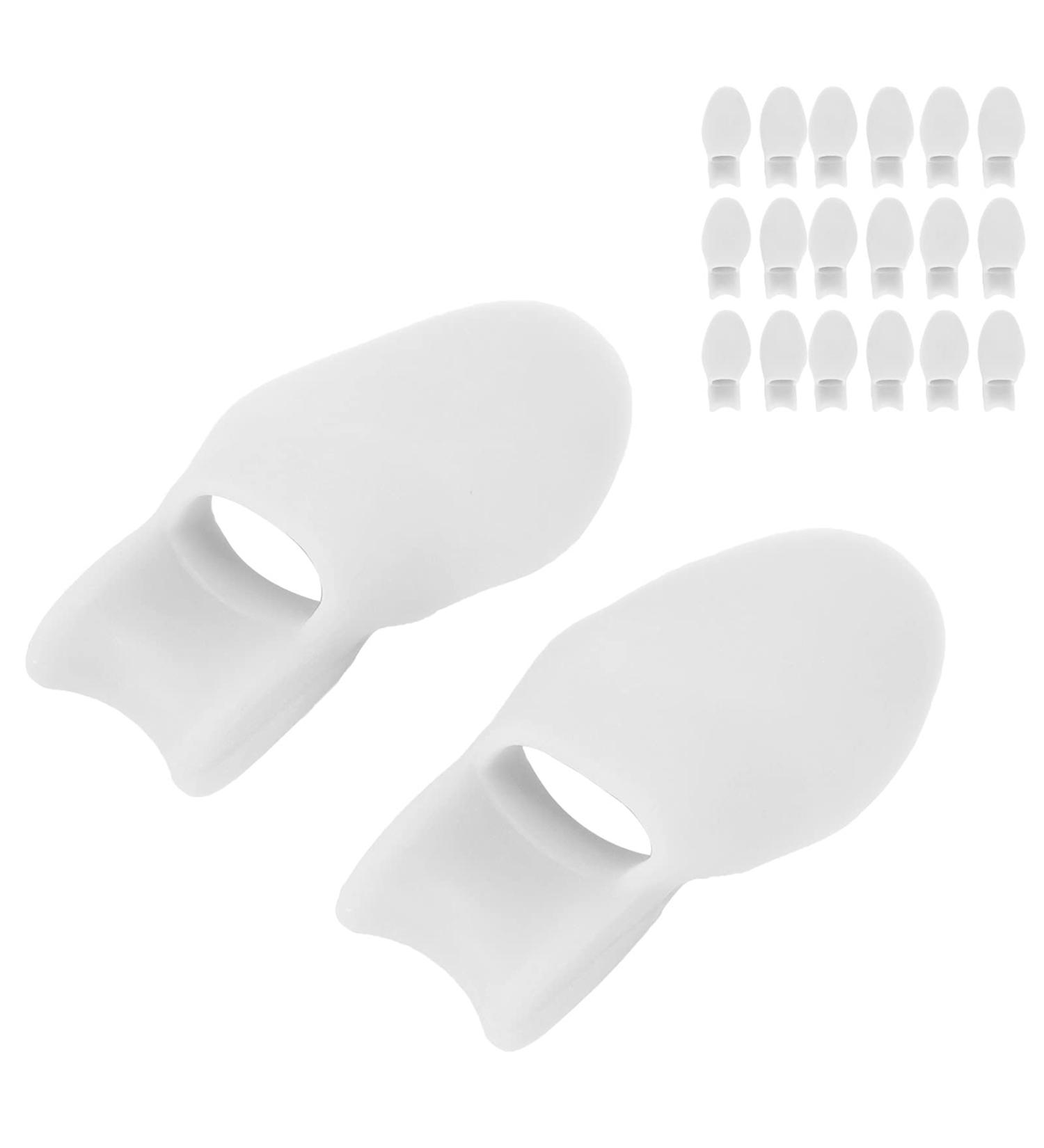 10 Pcs Relief Toe Tubes - Hallux Valgus Spacer Corrector for Adults (White) - Buy Online on GoSupps.com