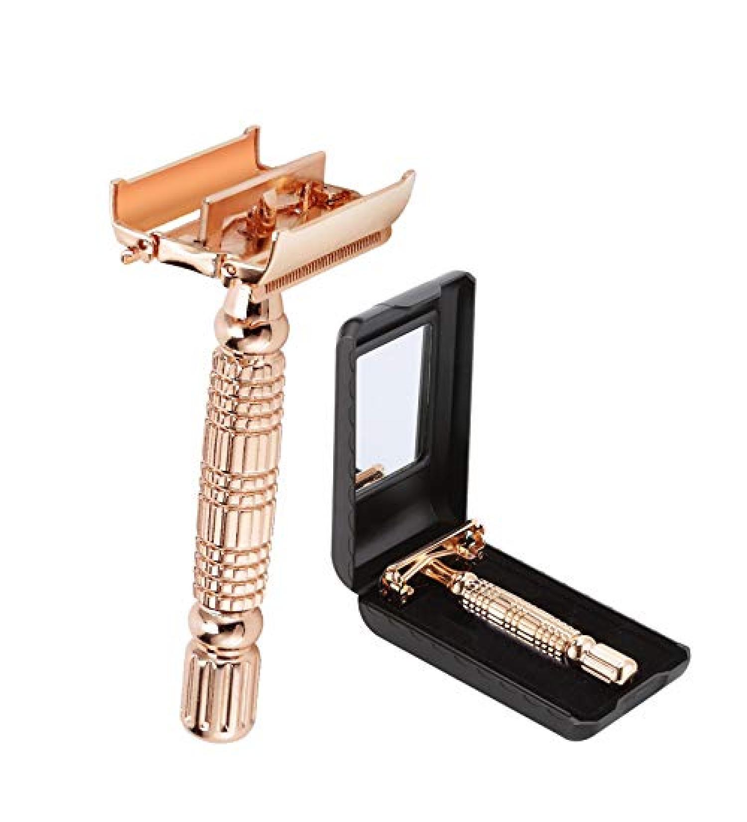 Premium Butterfly Opening Double Edged Safety Razor Set for Men | Ultimate Shaving Experience - Buy Online on GoSupps.com