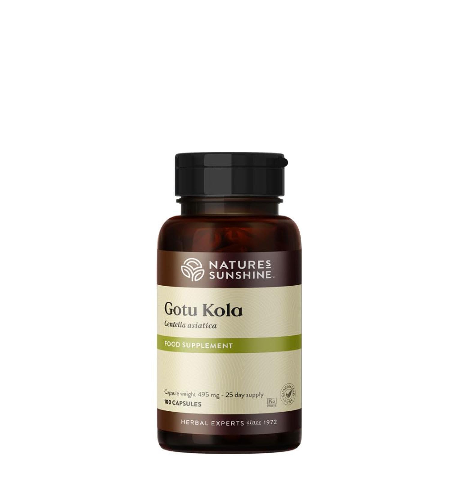 Nature's Sunshine Gotu Kola Capsules - Nervous System Support (100ct) - Buy Online on GoSupps.com