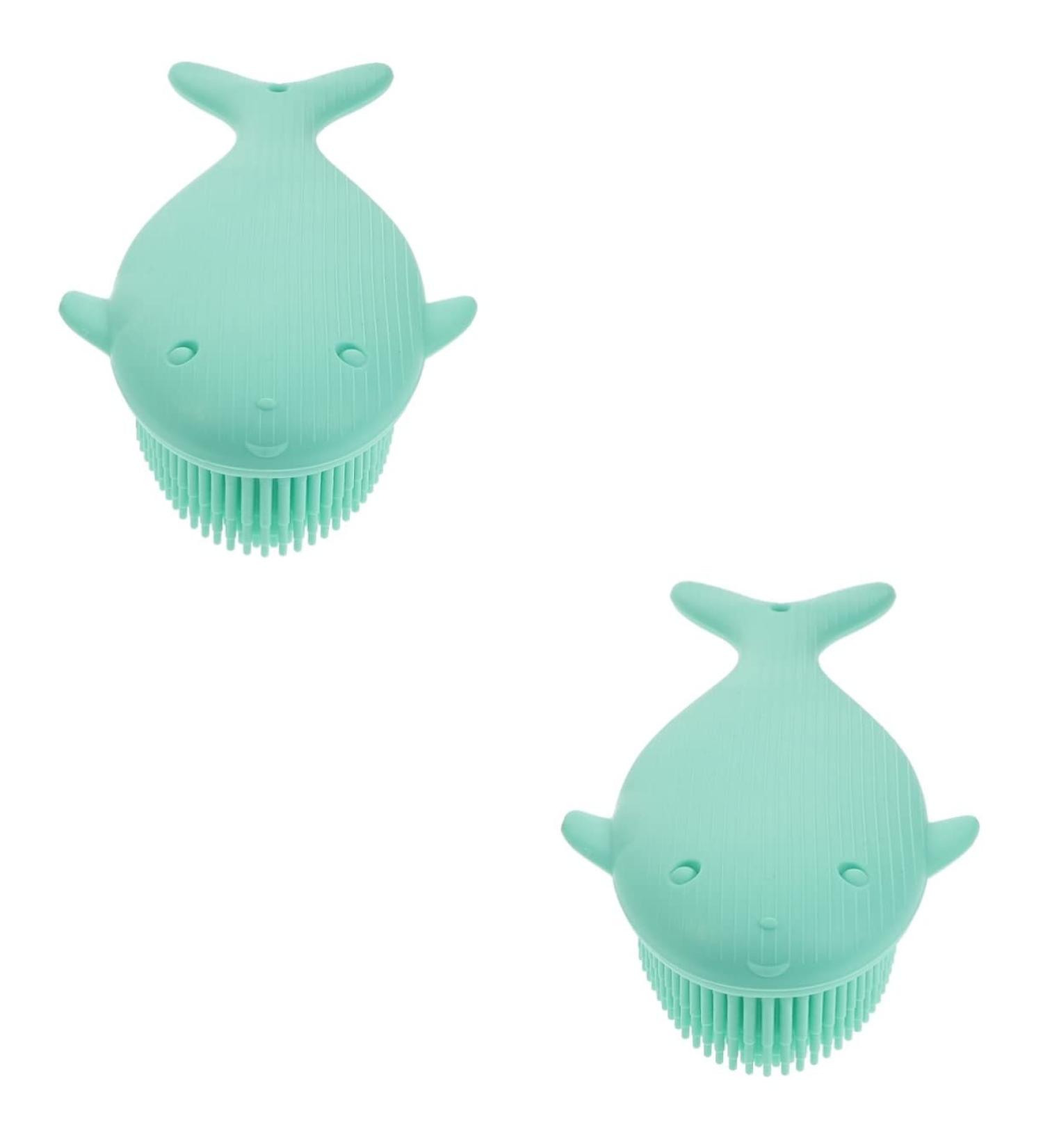FOMIYES 2pcs Silicone Brush Massage Tool Set | Bath Scrubber for Body, Hair & Toddler | Shower Tool for Baby, Adult & Kids - Buy Online on GoSupps.com