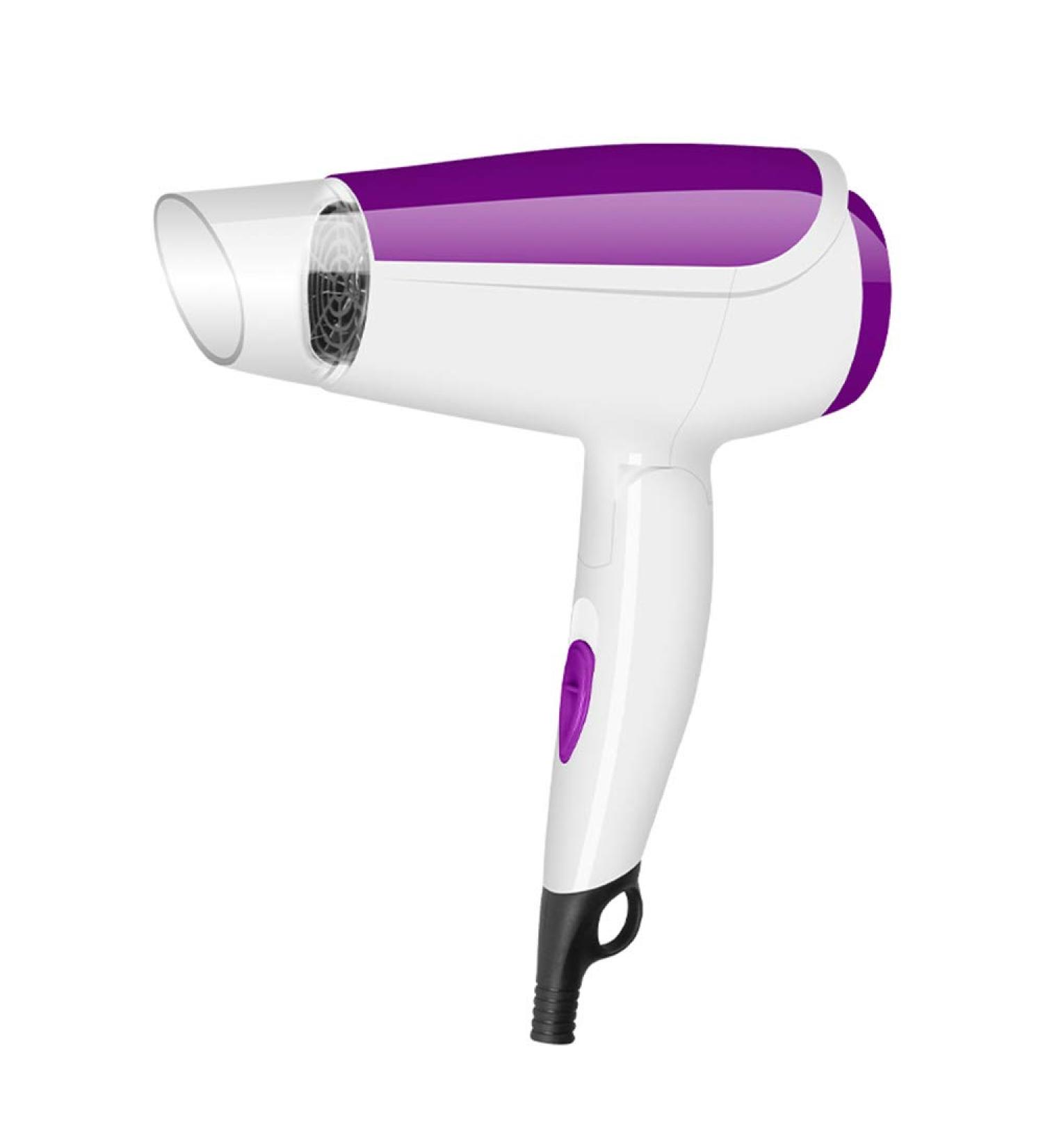 Cordless Hair Dryer Professional Travel Hair Dryer Mini Folding Hair Dryer Negative Ion Technology Two Speeds Fast Drying Time and Low Noise (Purple) - Buy Online on GoSupps.com