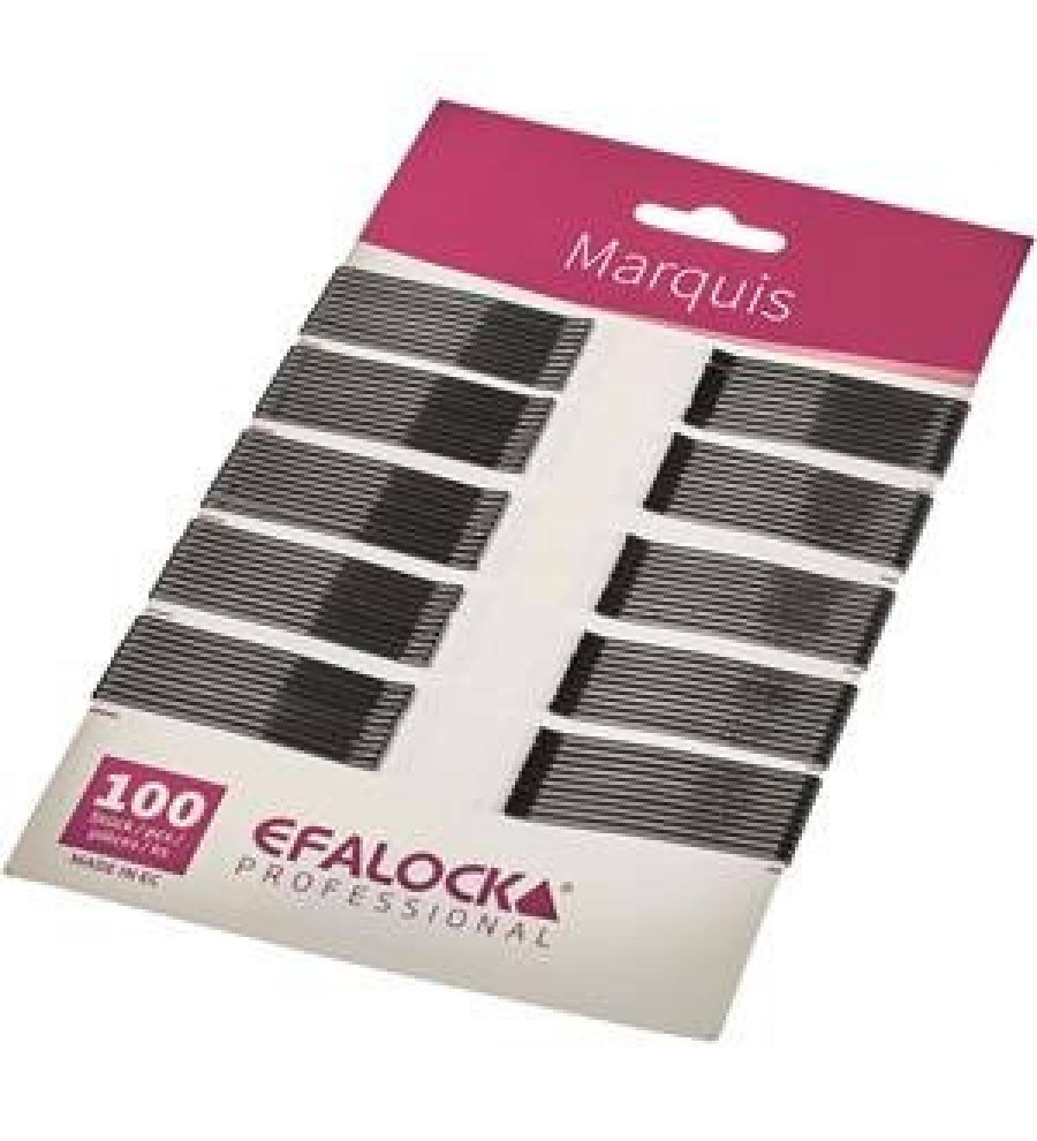 Efalock Professional Marquis hair clip 7 cm black 100 pieces black 100 pieces (1 pack)