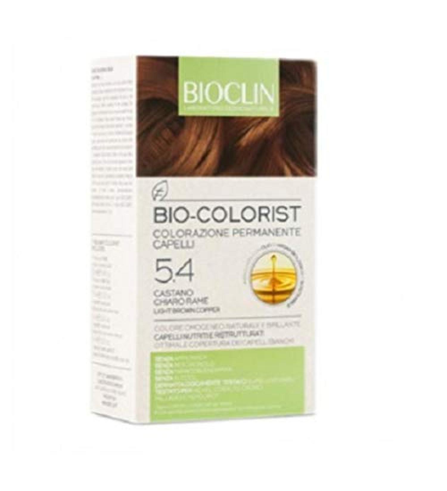 BIOCLIN Bio Colorist Colorazione Permanente Capelli 5.4 Castano Chiaro Rame