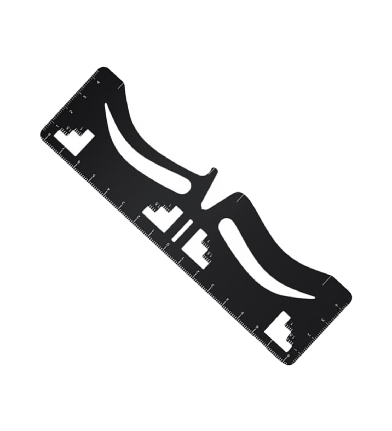 FRCOLOR Eyebrow Designer Makeup Stencil Microblading Ruler Makeup Tool Printable Plastic Machine - Buy Online on GoSupps.com