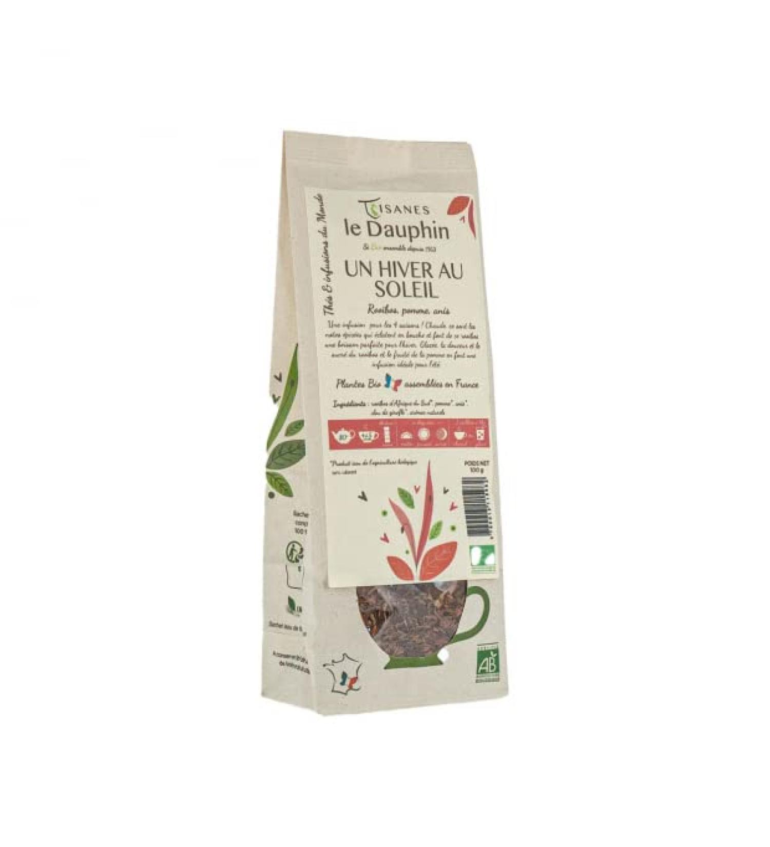 Infusion un hiver au soleil rooibos 100g - Le Dauphin