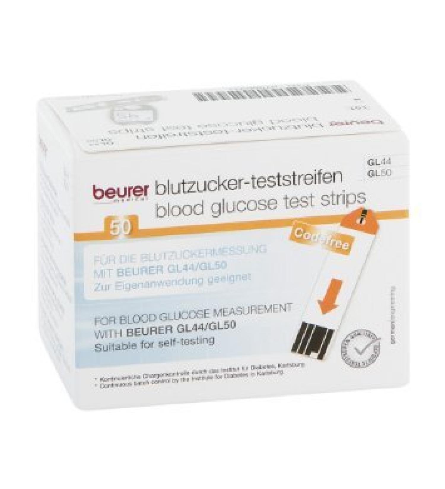 150 blood glucose test strips for beurer GL50 meters