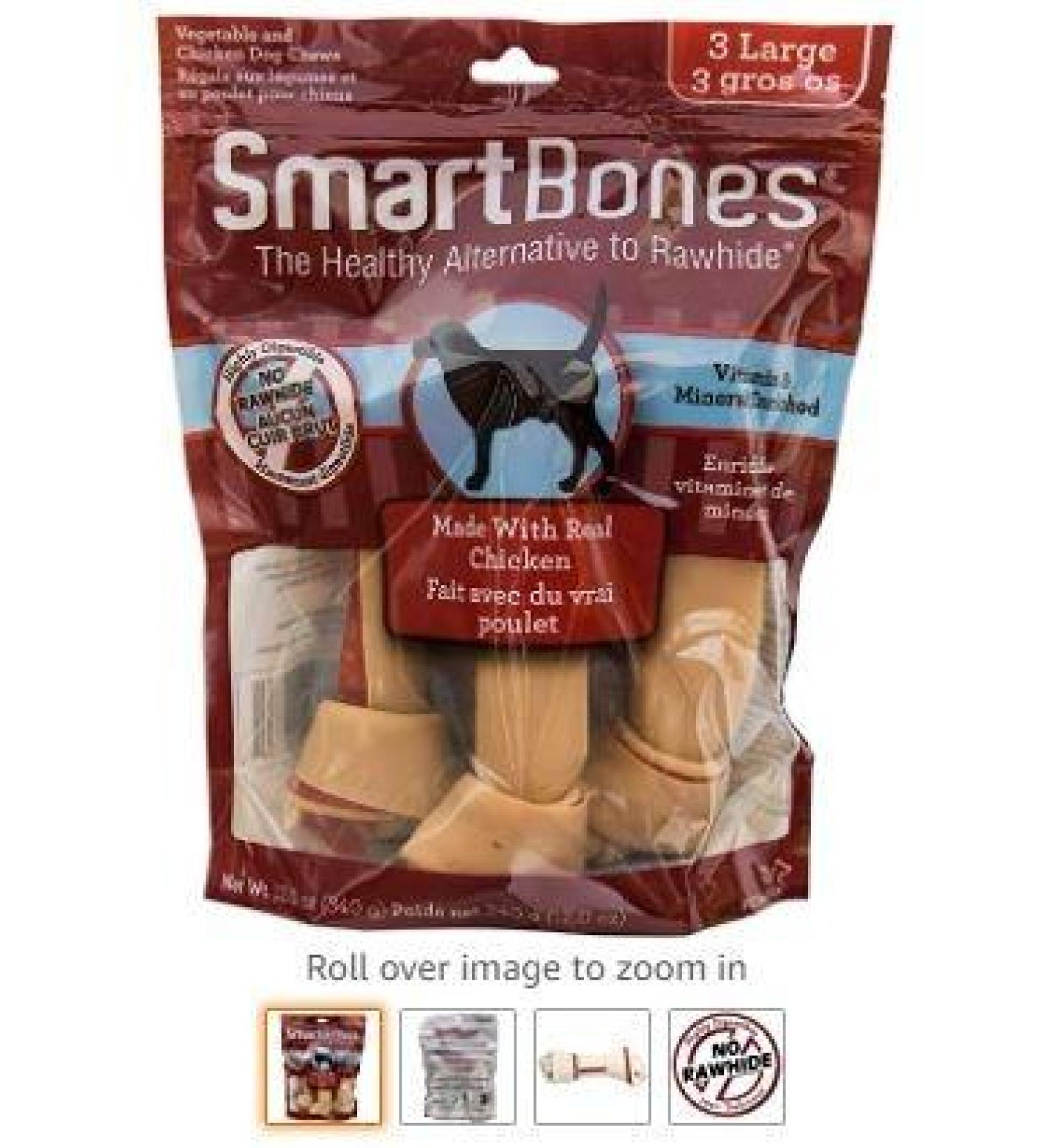 Smartbones 10 Chicken Sticks Rawhide Free Chew Dog Treats 200 g (Pack of 1) Chew Sticks (10 pieces)