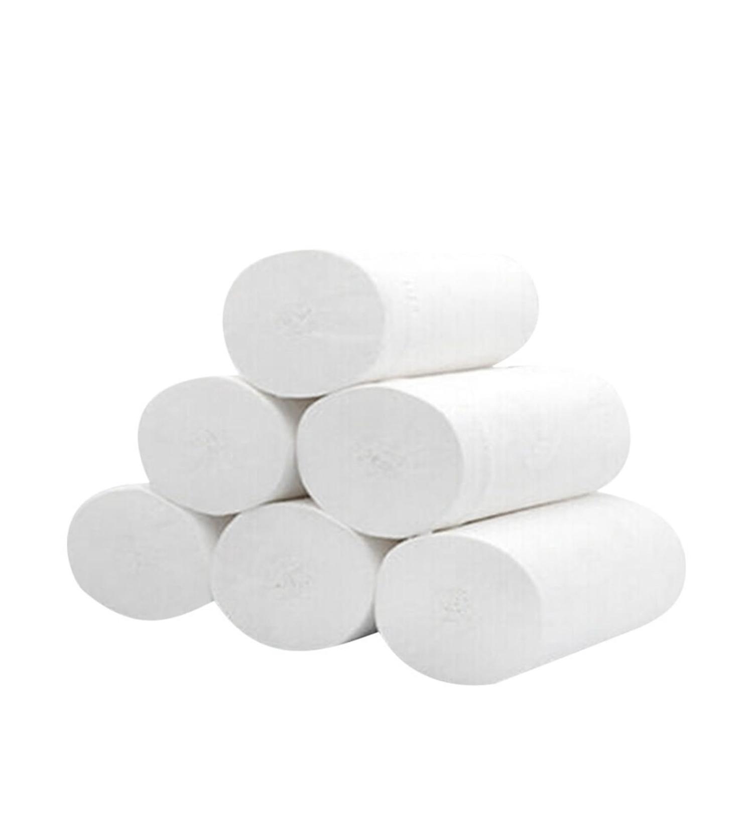 Toilet Paper Roll Home Hotel Restaurant Bathroom Washroom Soft Tissue Roll Wood Pulp Paper 6 Rolls (Color : 12 volumes) - Buy Online on GoSupps.com