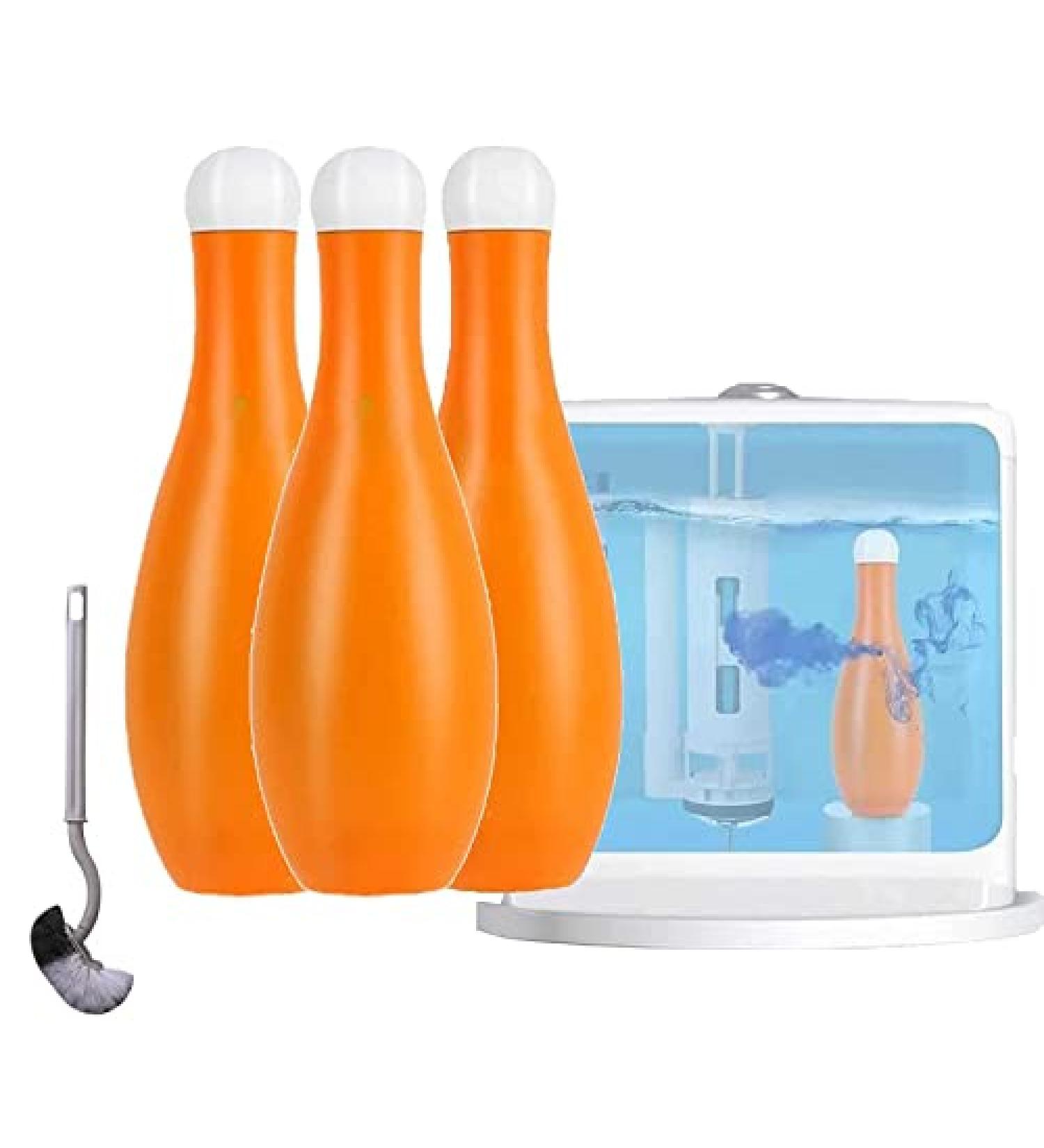 Bowling Blue Bubble Toilet Bowl Cleaner - Bowling Blue Bubble Household Toilet Automatic Blue Bubble Toilet Bottle Toilet Tank Cleaner Automatic Dispenser for Deodorizing & Descaling (3pcs) (3pcs) - Buy Online on GoSupps.com
