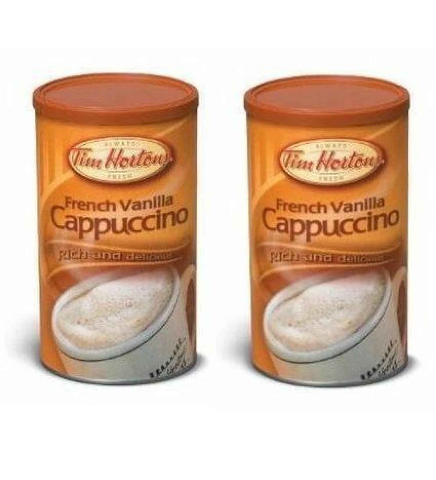 Tim Hortons Tim Hortons Hot Cappuccino - French Vanilla - Two 454g cans