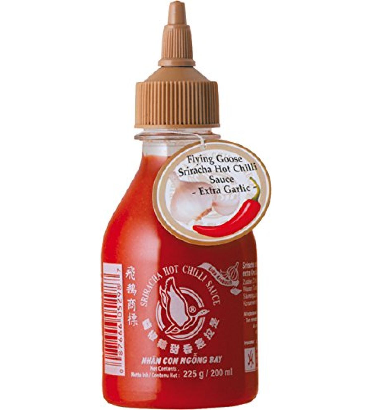 Flying Goose Flying Goose Sriracha Garlic Pepper Sauce 200 ml - Pack of 4