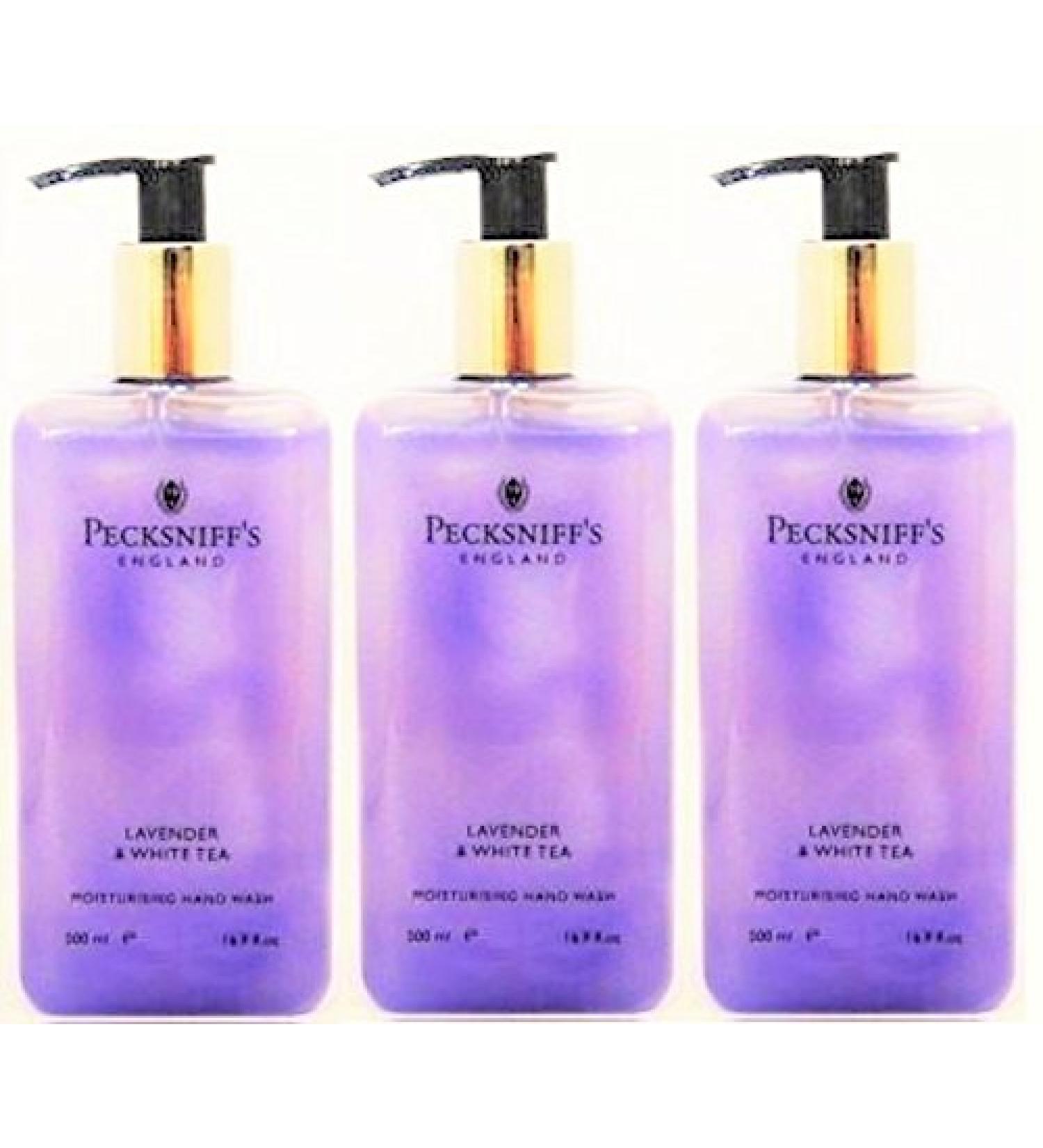 Pecksniff's Lavender & White Tea Hand Wash 16.9 Fl Oz set of 3