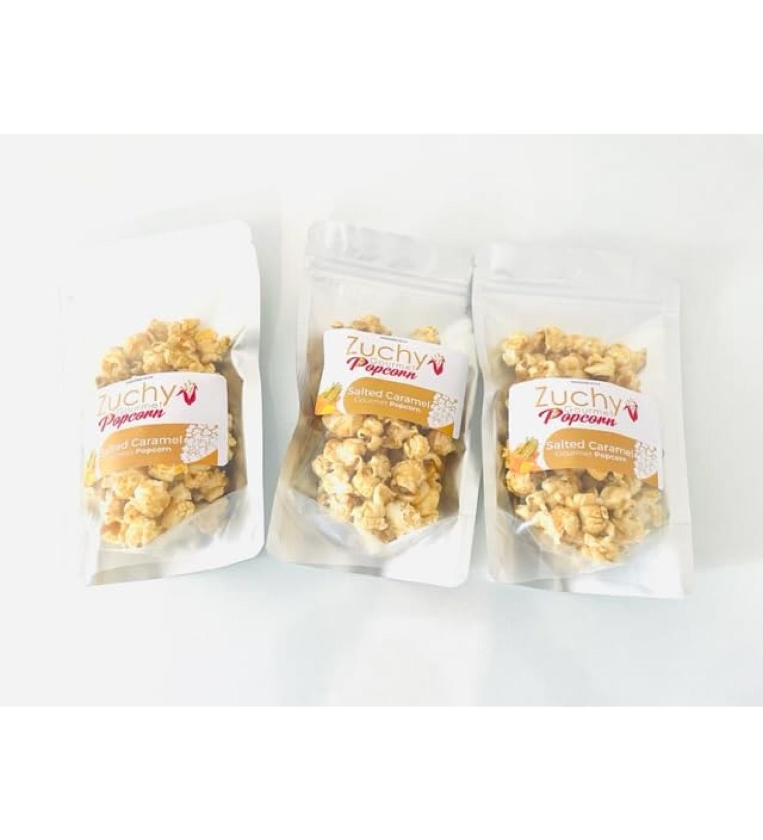 Zuchy Gourmet Popcorn - Bundle Pack of 2. Salted Caramel Gourmet Popcorn. Gluten & GMO free. Suitable for Vegetarians. Natural Ingredients. Air-popped. - Buy Online on GoSupps.com
