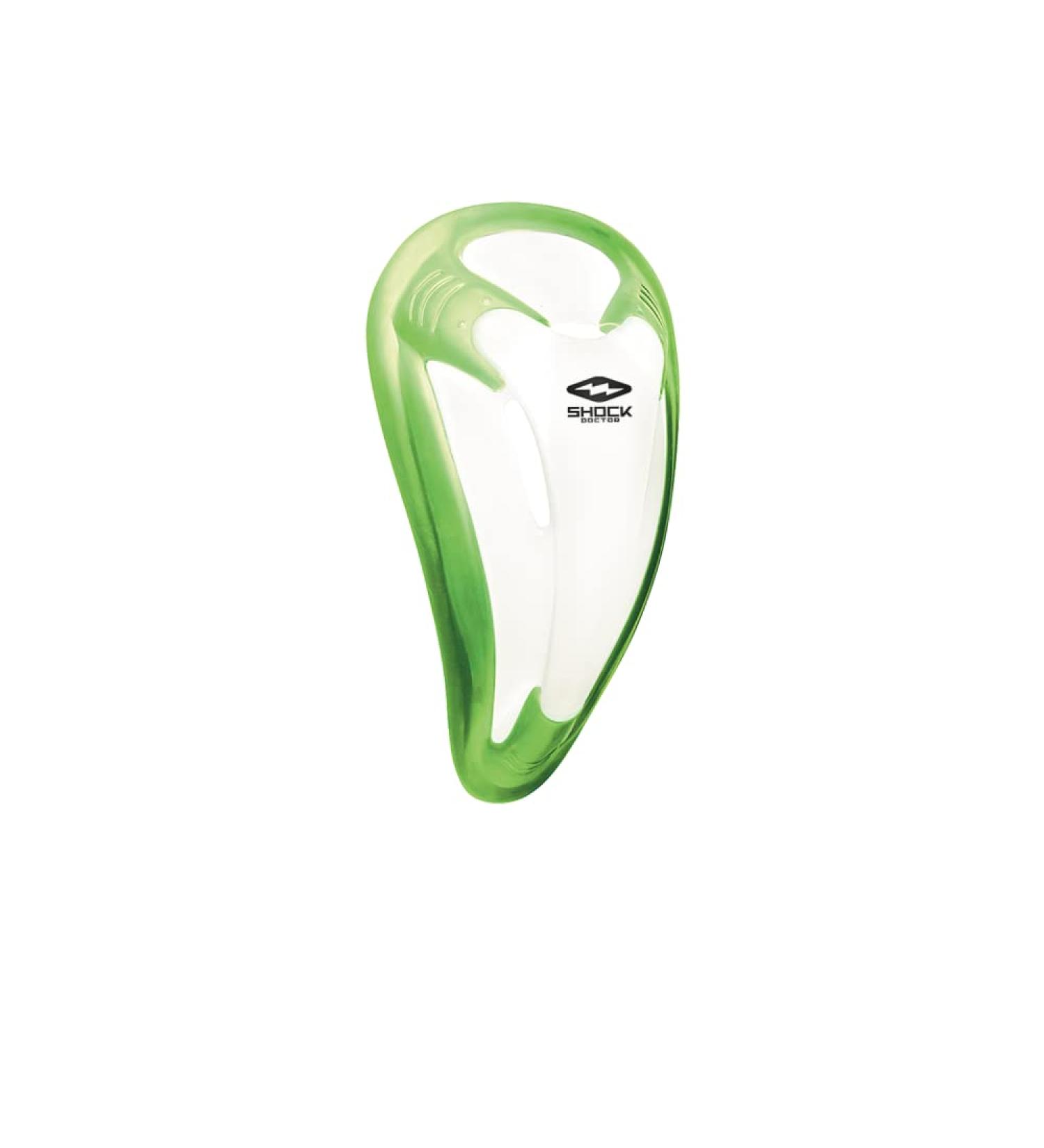 Shock Doctor BioFlex Athletic Cup, Adult & Youth White/Green X-Small