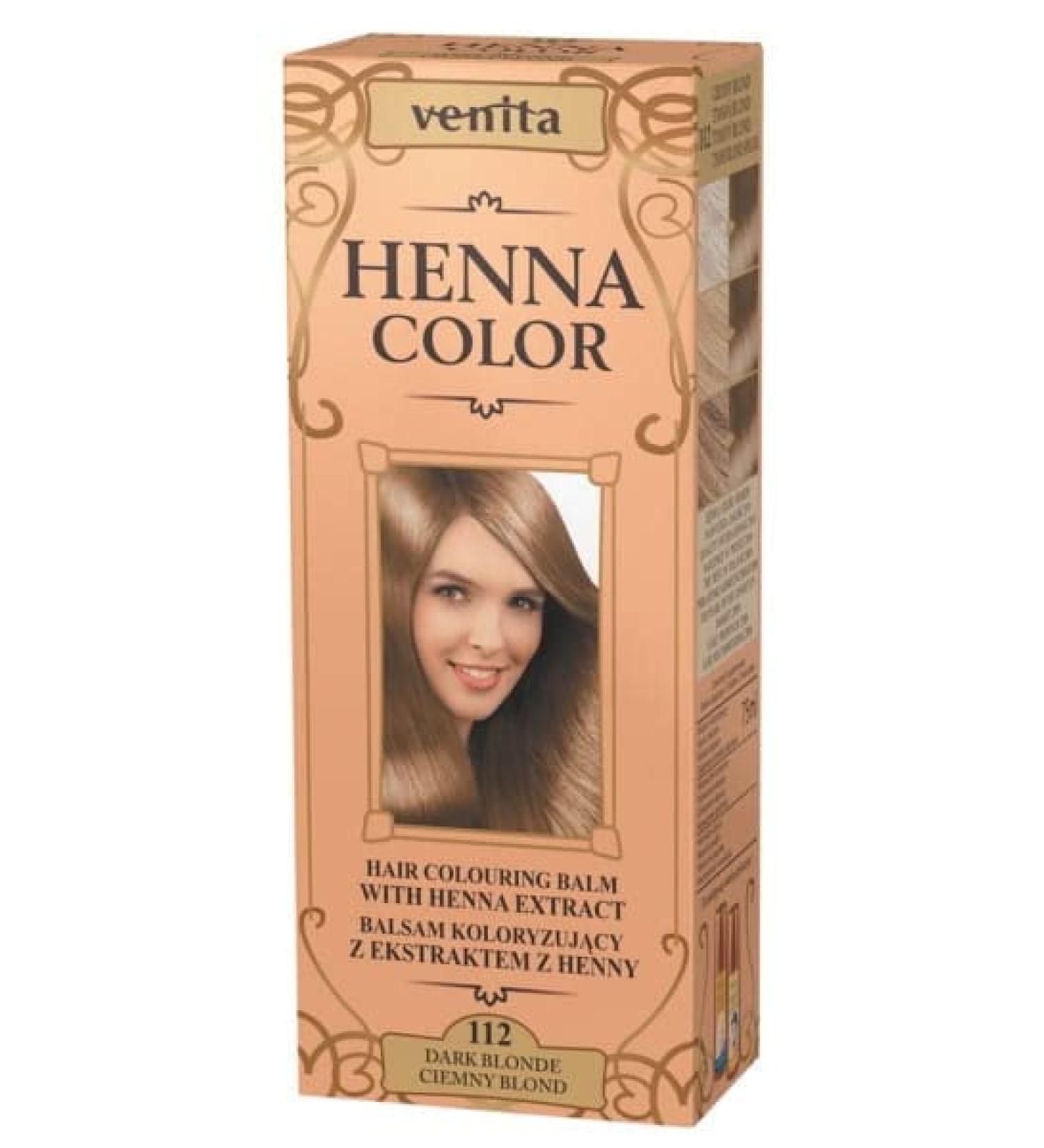 Venita Henna Color Hair Dye 112 Ciemny Blond 75 ml