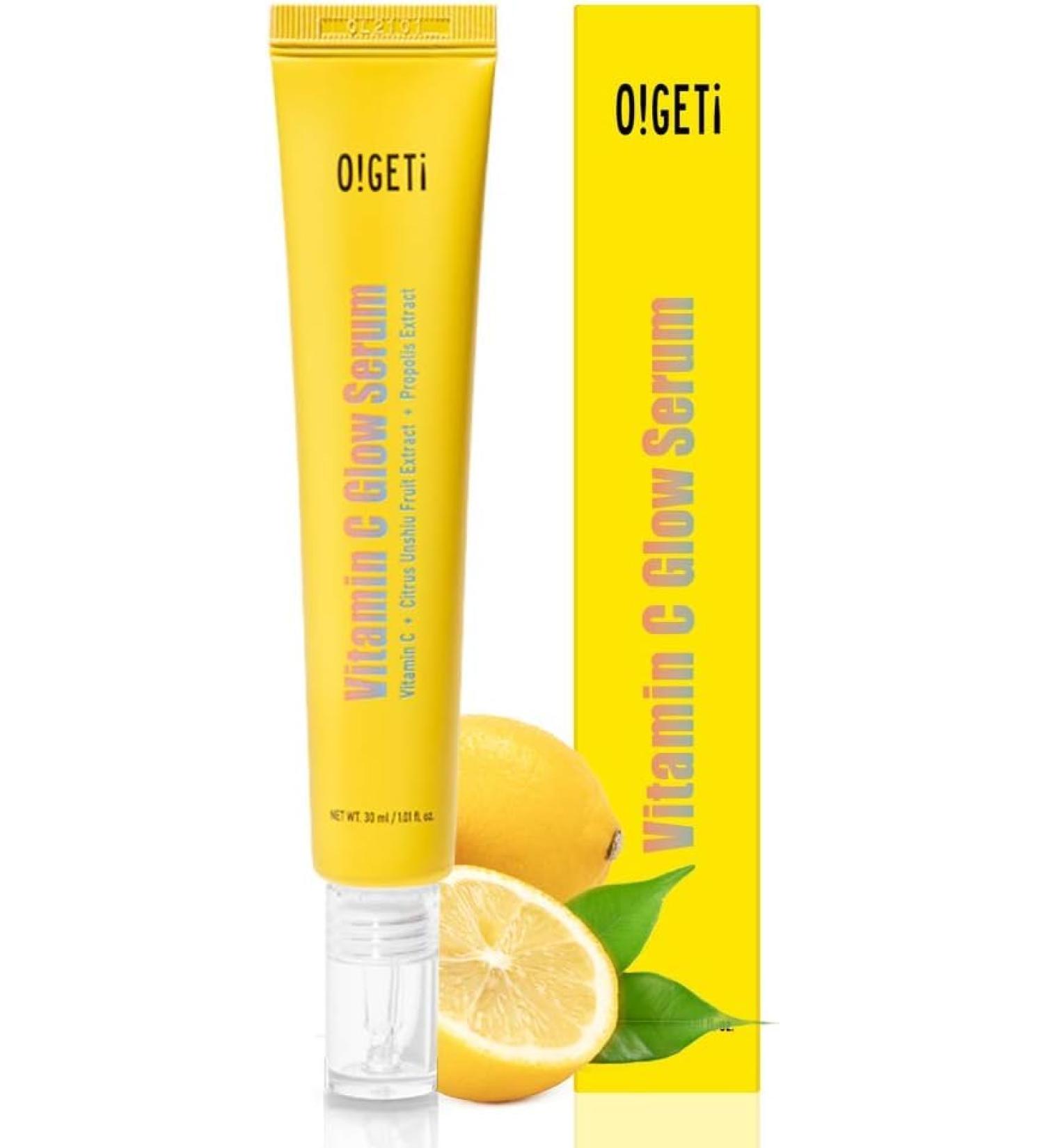 O!GETi Vitamin C Face Glow Serum - Revitaling Hydrating Brightening for Youthful Healthier Looking Skin - 30ml Clear - Buy Online on GoSupps.com
