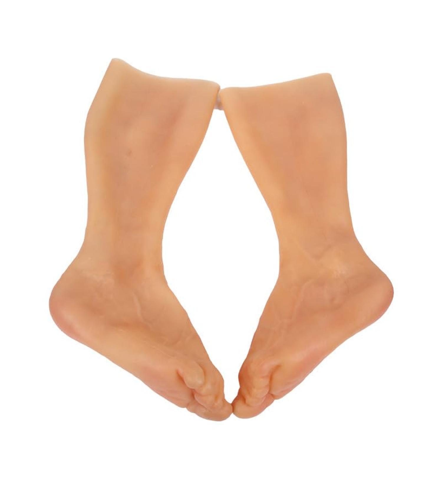 Realistic Silicone Prosthesis Foot Sleeve for Men - Conceal Skin Scars & Birthmarks (Color2) - Buy Online on GoSupps.com