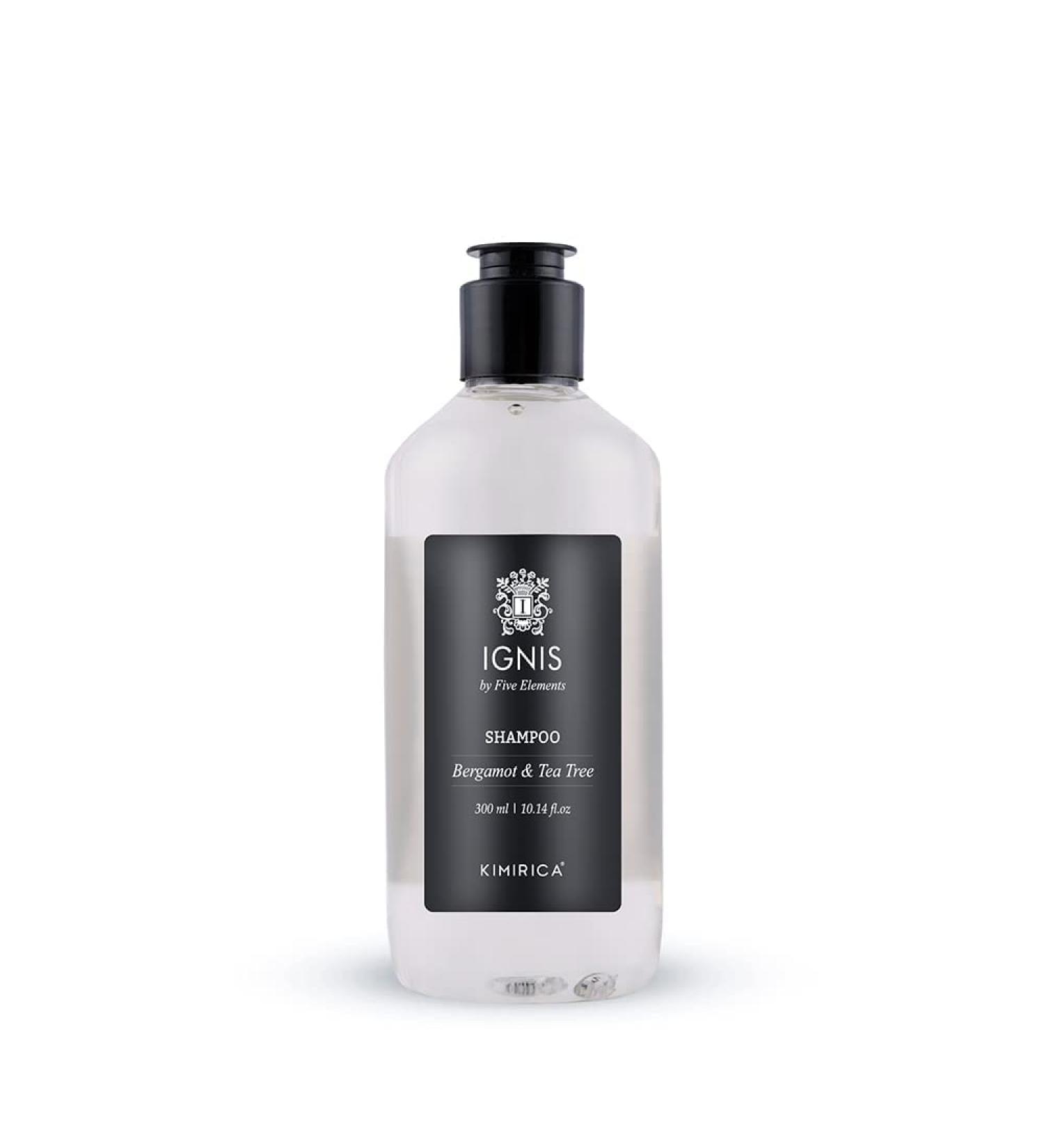 Kimirica Ignis Bergamot and Tea Tree Shampoo For Men made with Naturally Derived Extracts for All Hair Types 100% Vegan Paraben and SLS Free 300ml - Buy Online on GoSupps.com