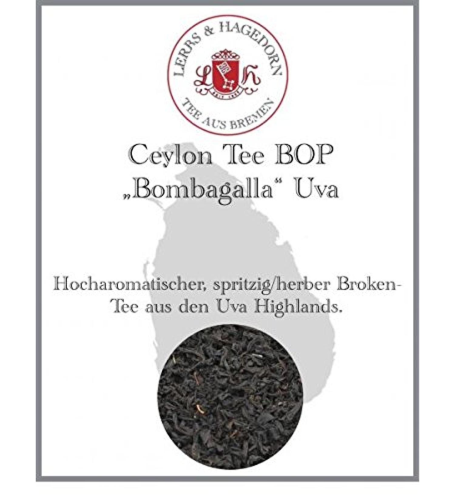  Lerbs & Hagedorn Ceylon Bombagalla Tea 1kg - Buy Online on GoSupps.com