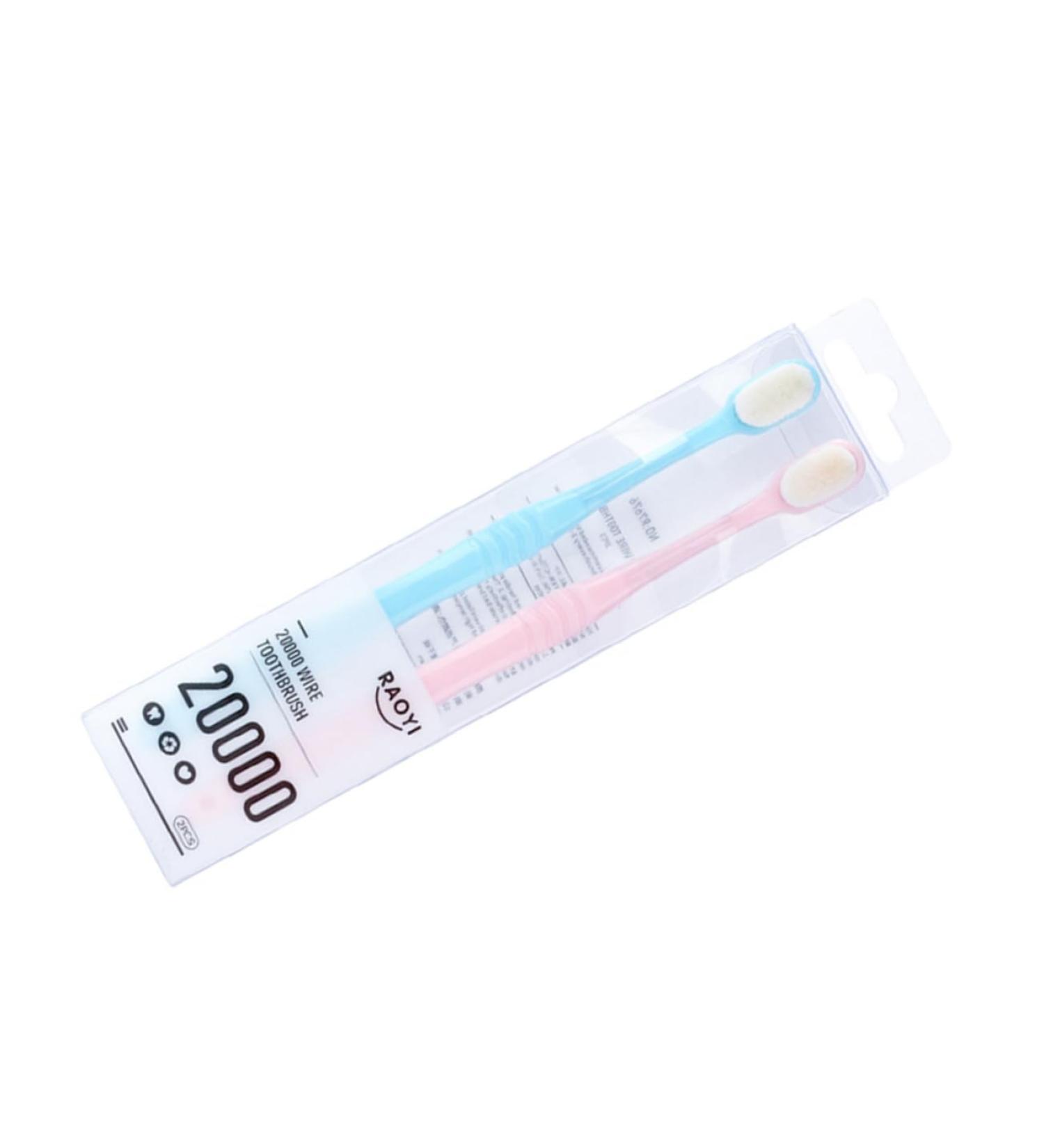 Buy Hapinary 2-Pack Charcoal Toothbrushes for Superior Oral Hygiene | Portable & Eco-Friendly Nylon Brushes for Adults - Buy Online on GoSupps.com