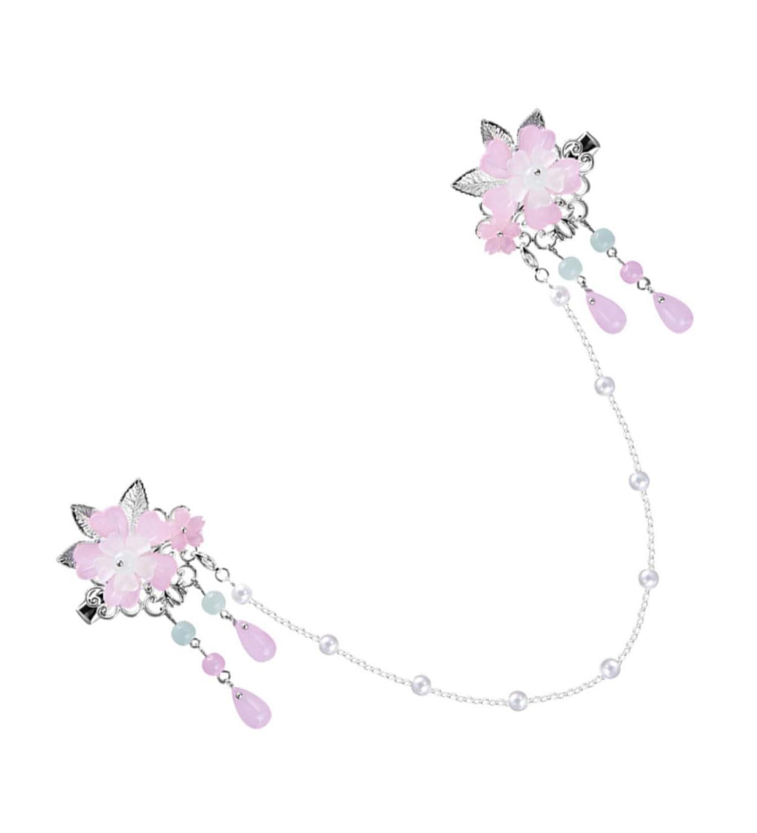 SKISUNO Children's Headgear Tassel Barrette Chinese Tassel Hair Clips Tassel Flower Hairpin Dangle Tassel Hair Clip Chinese Tassel Hairpin Tassel Flower Hair Clip Dangle Tassel Hairpin - Buy Online on GoSupps.com