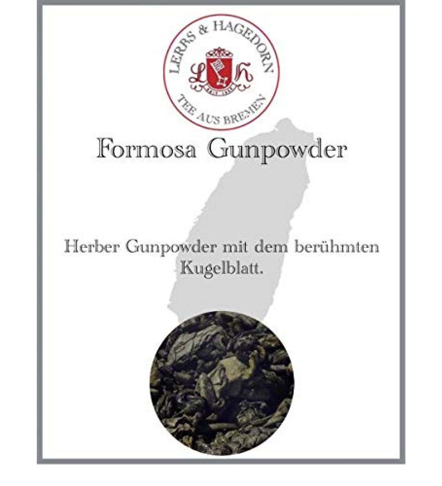  Lerbs & Hagedorn Black Line Formosa Gunpowder Tea 250g - Buy Online on GoSupps.com