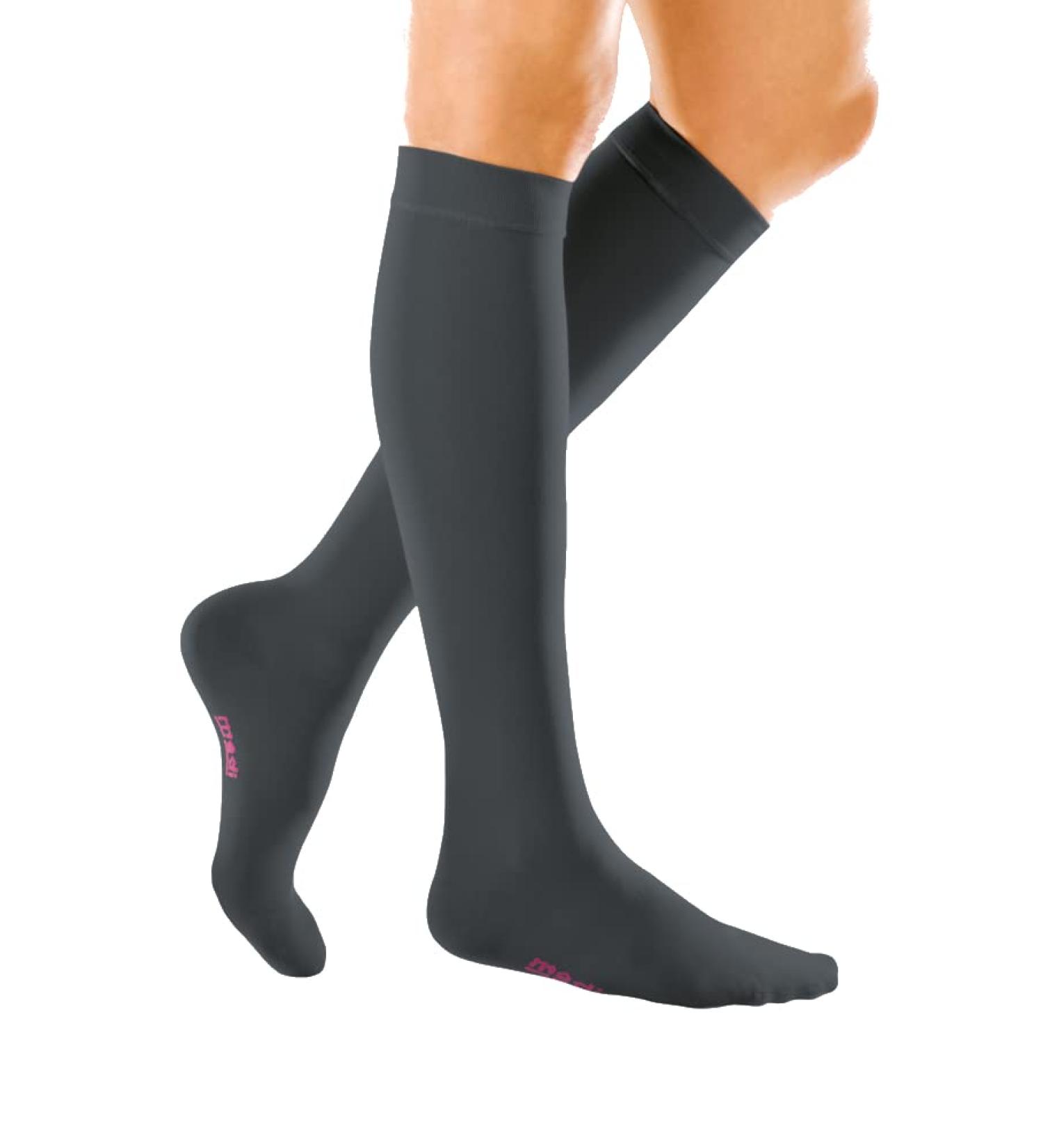 Medi Medive Forte Compression Stockings | Class 2 Medical Stockings for Men & Women | Size VII Open Tip - Black - Buy Online on GoSupps.com