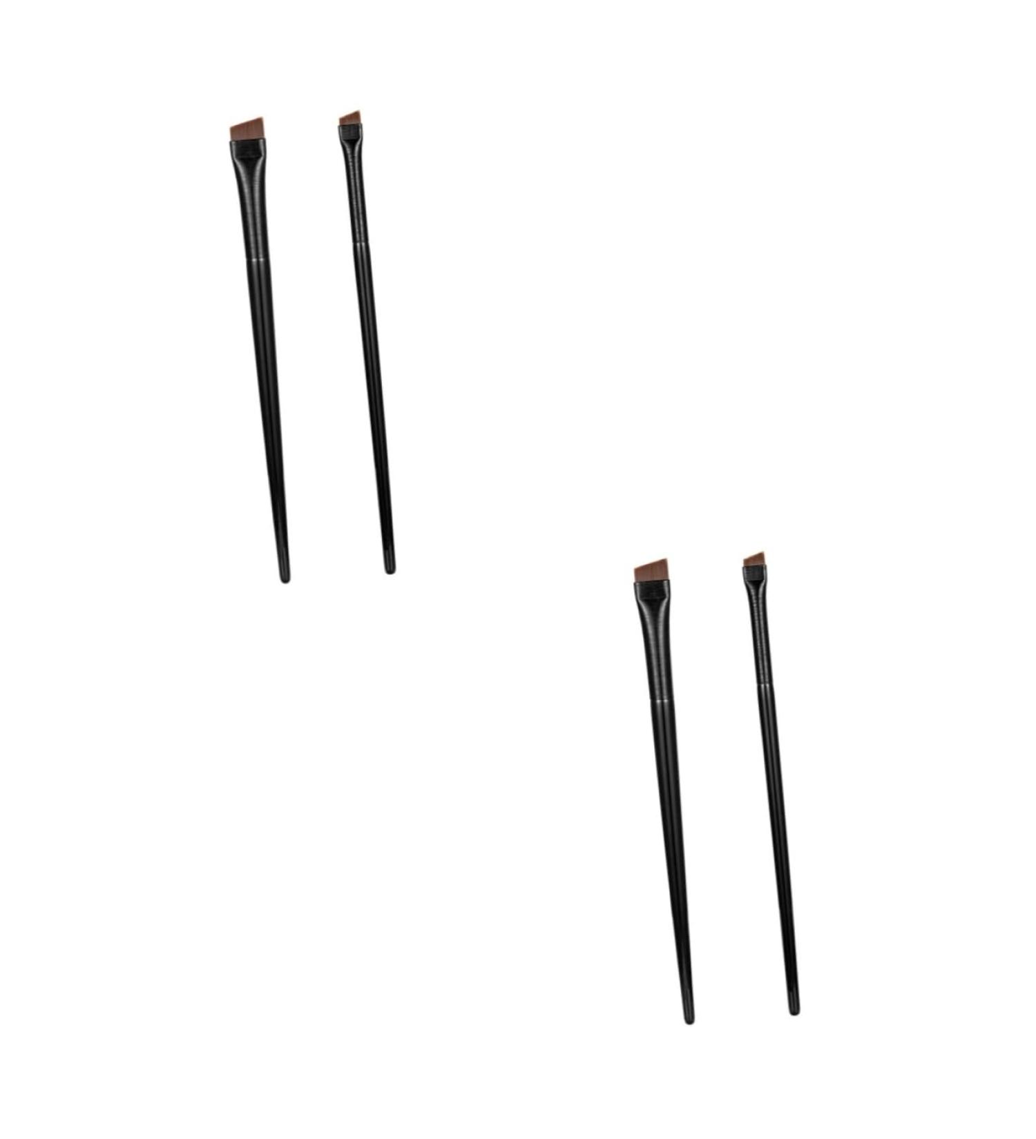 Baluue 6 Sets Eyeliner Brush Makeup Brush Multifunctional Eyebrow Brush Ear Wood Black - Buy Online on GoSupps.com