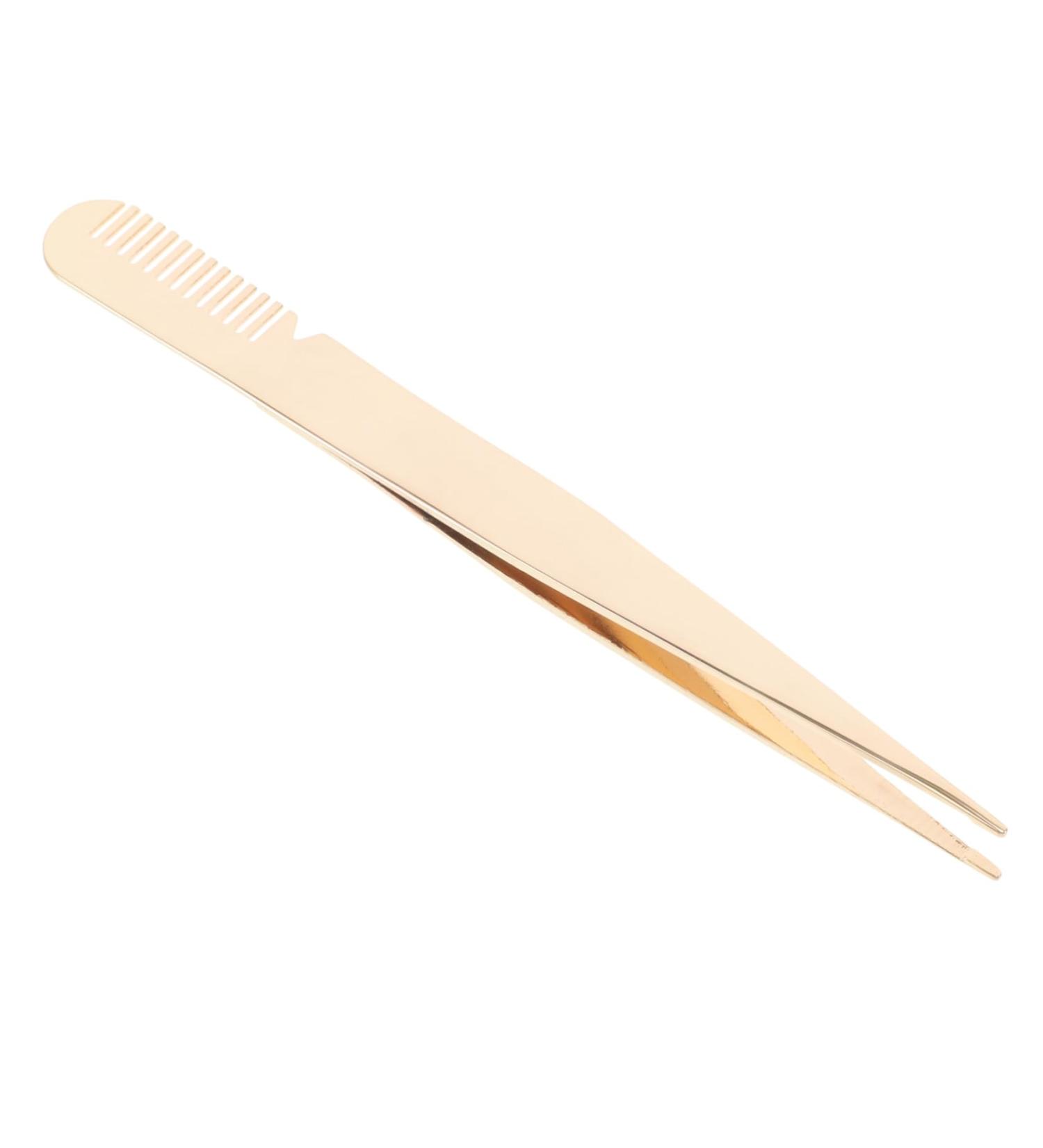 PLAFOPE Eyelash Tweezers Eyelash Applicator Lash Clamp Lash Applicator Tool Stainless Steel Lash Tweezers Metal Lash Tweezers Beauty Tools Tweezers for Women Lash Tweezers with Comb - Buy Online on GoSupps.com