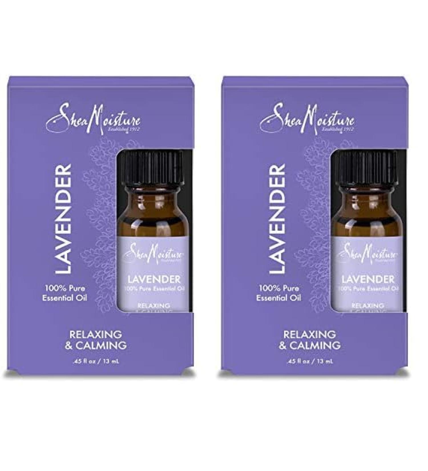 SheaMoisture Lavender Body Oil for Dry Skin - 100% Pure Essential Oil 0.45oz (Pack of 2) | Hydrating Skin Oil - Buy Online on GoSupps.com